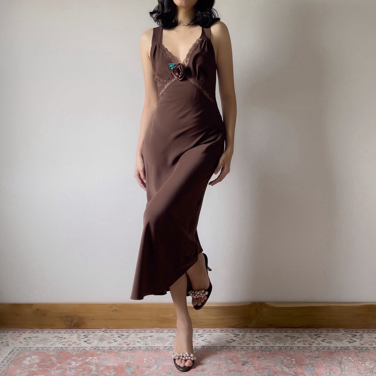 brown silk reformation dress Paul Parkman Men's Wingtip Tassel Loafers Brown Leather (ID#WL667-BRW) EU 38 main image 0