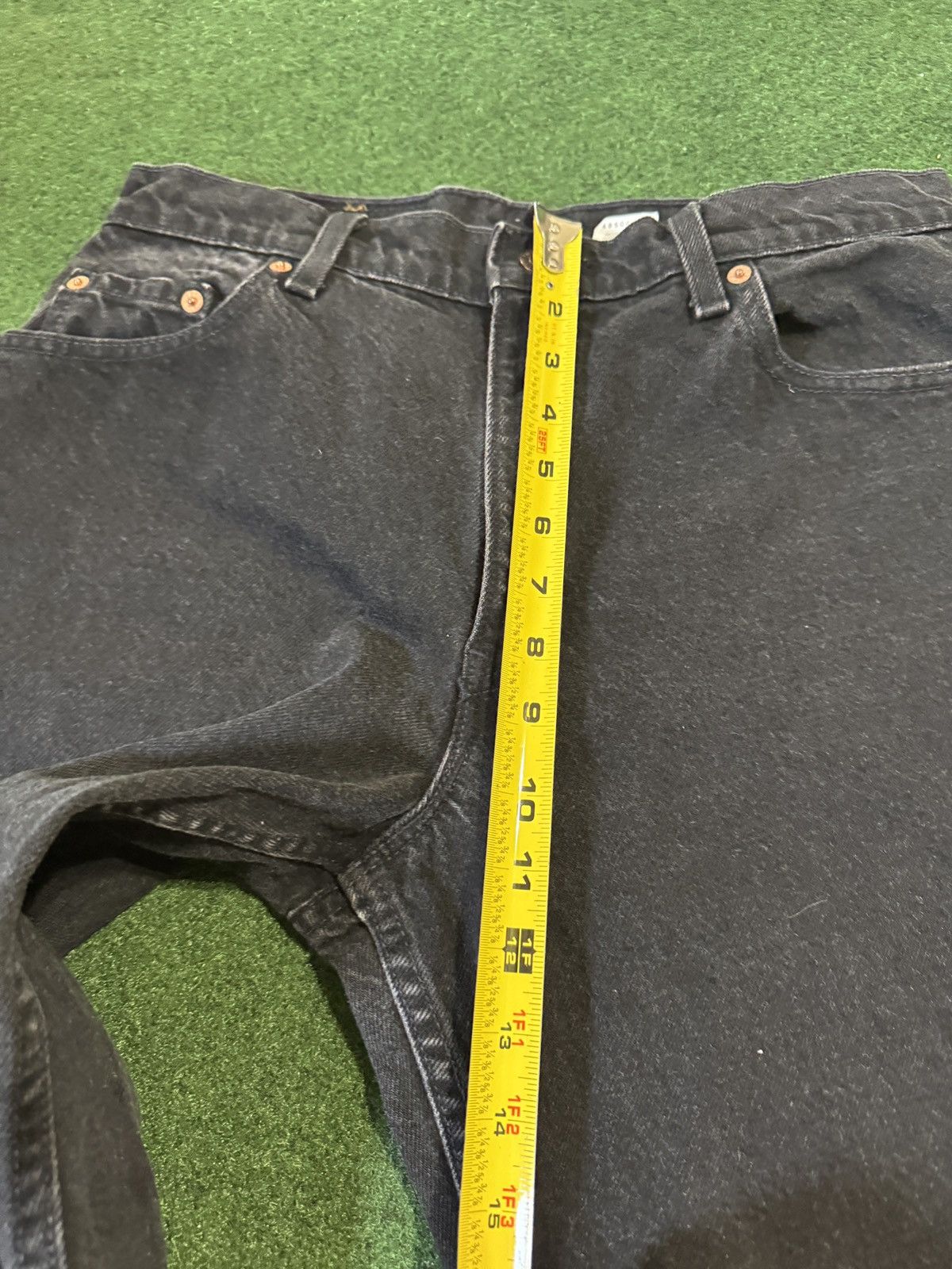 Levi's × Levi's Vintage Clothing × Vintage Vintage 90s Levi’s 550 Relaxed Fit Dark Wash Wide Leg Jeans Size US 32 / EU 48 - 13 Thumbnail