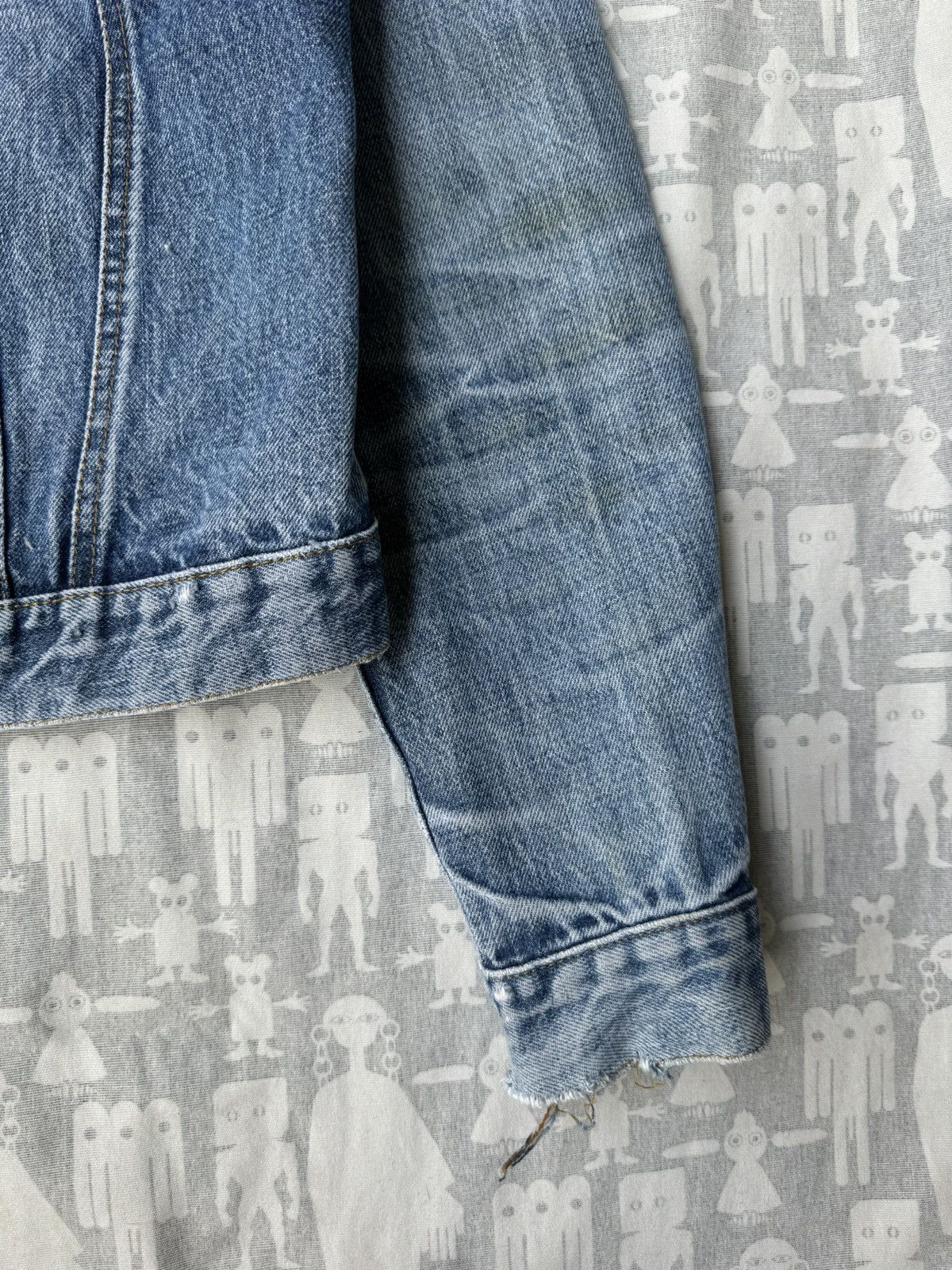Helmut Lang Helmut Lang 1999 Type III Thrashed Blue Trucker Jacket Size US S / EU 44-46 / 1 - 5 Thumbnail