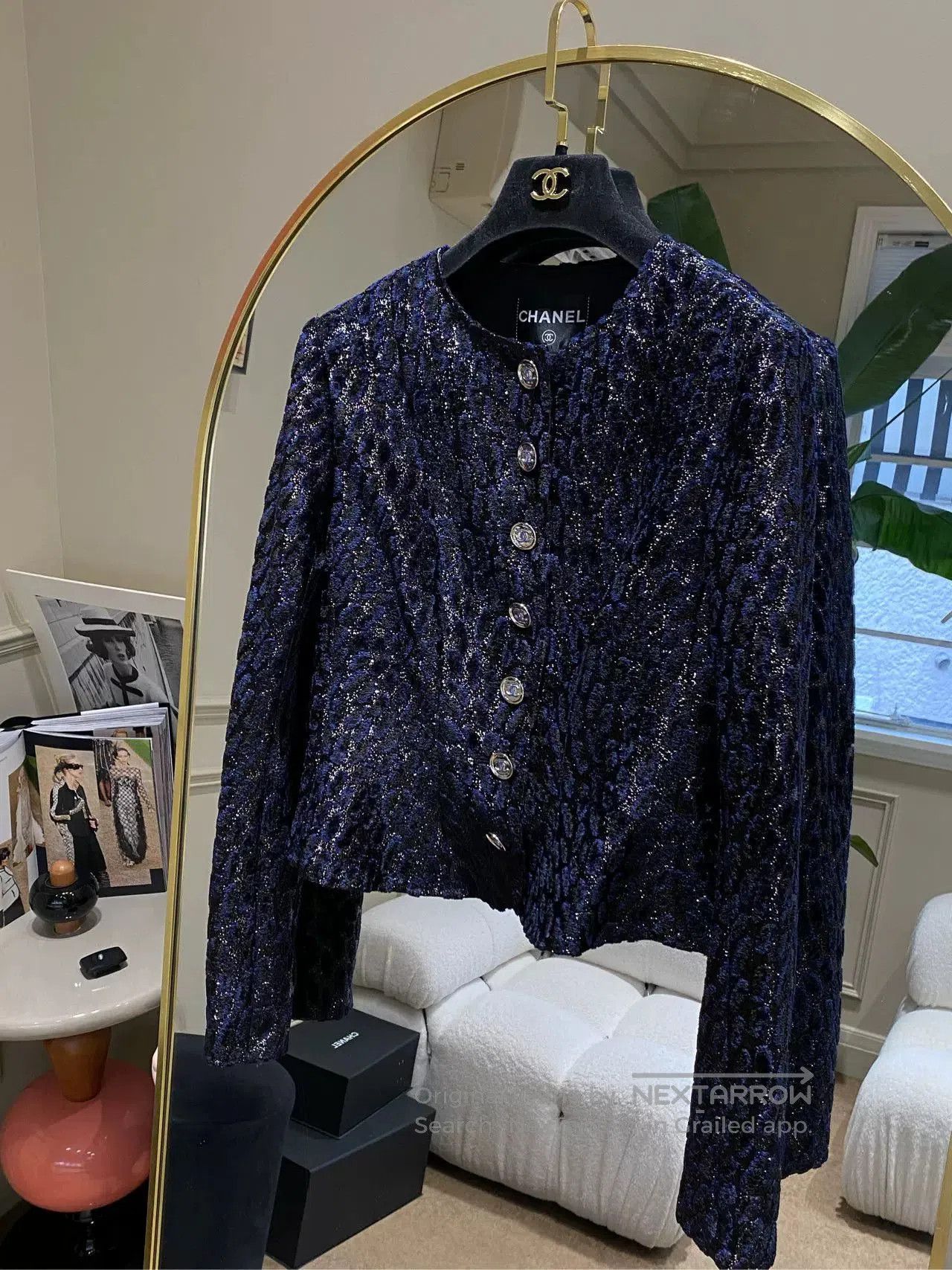 Chanel Chanel 23A Velvet Leopard Cardigan. Size US XS / EU 42 / 0 - 1 Thumbnail