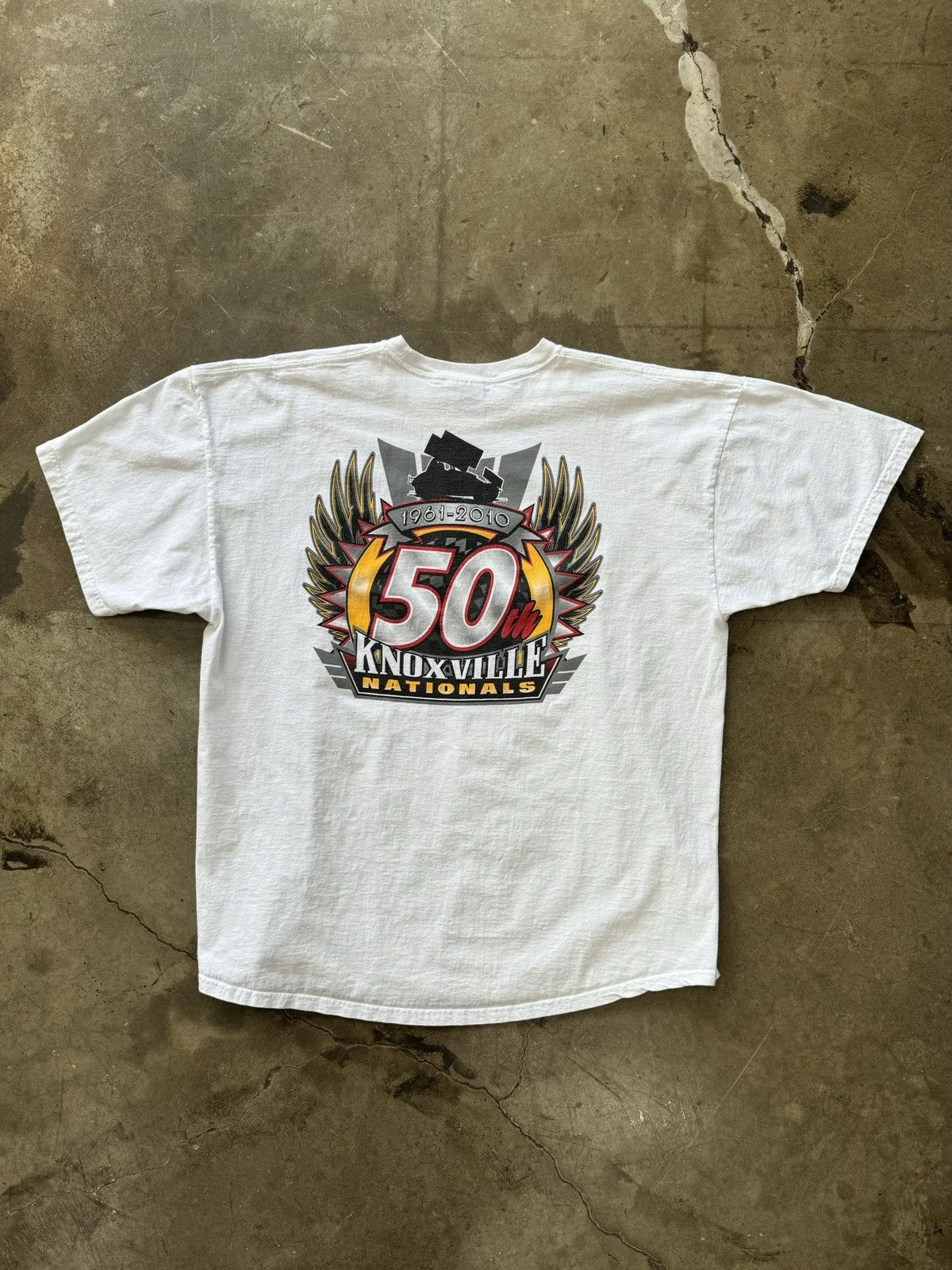 Vintage Vintage 50th Anniversary Knoxville Nationals Tee Sz. XXL Size US XXL / EU 58 / 5 - 5 Thumbnail