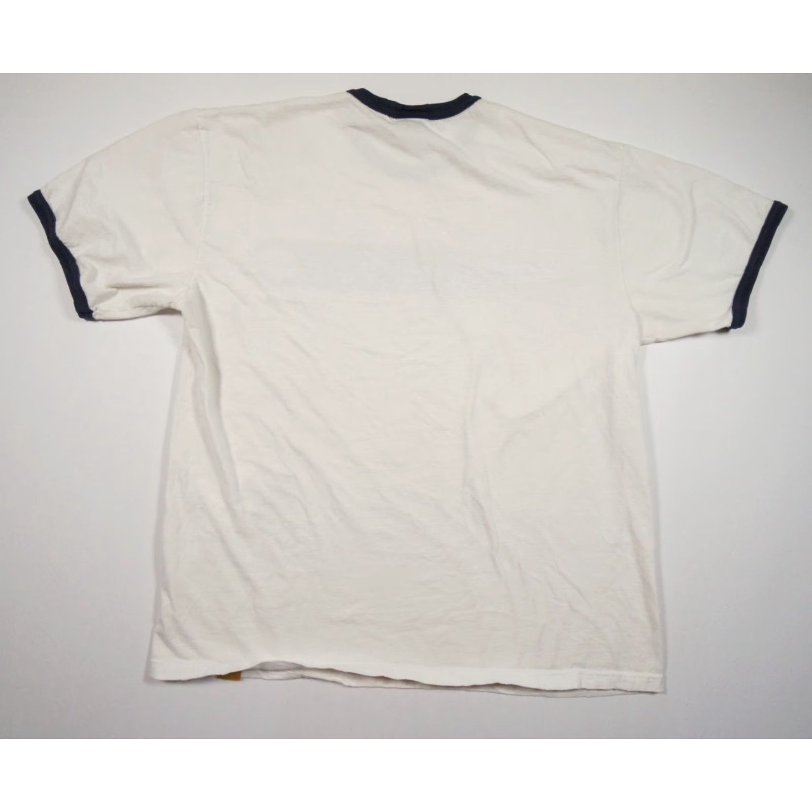 Nike VINTAGE Nike Shirt Mens XLarge White Ringer Tee Swoosh Crewneck Short Sleeve 80s 90s Size US XL / EU 56 / 4 - 6 Thumbnail