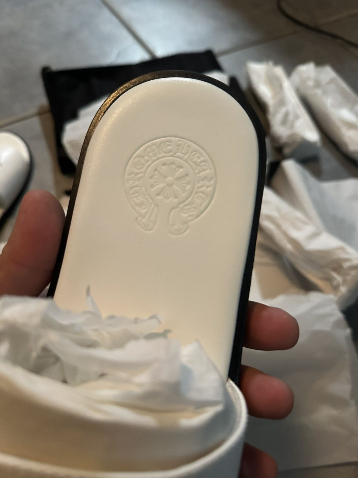 Chrome Hearts Chrome Hearts leather slides Size US 9 / EU 42 - 4 Thumbnail