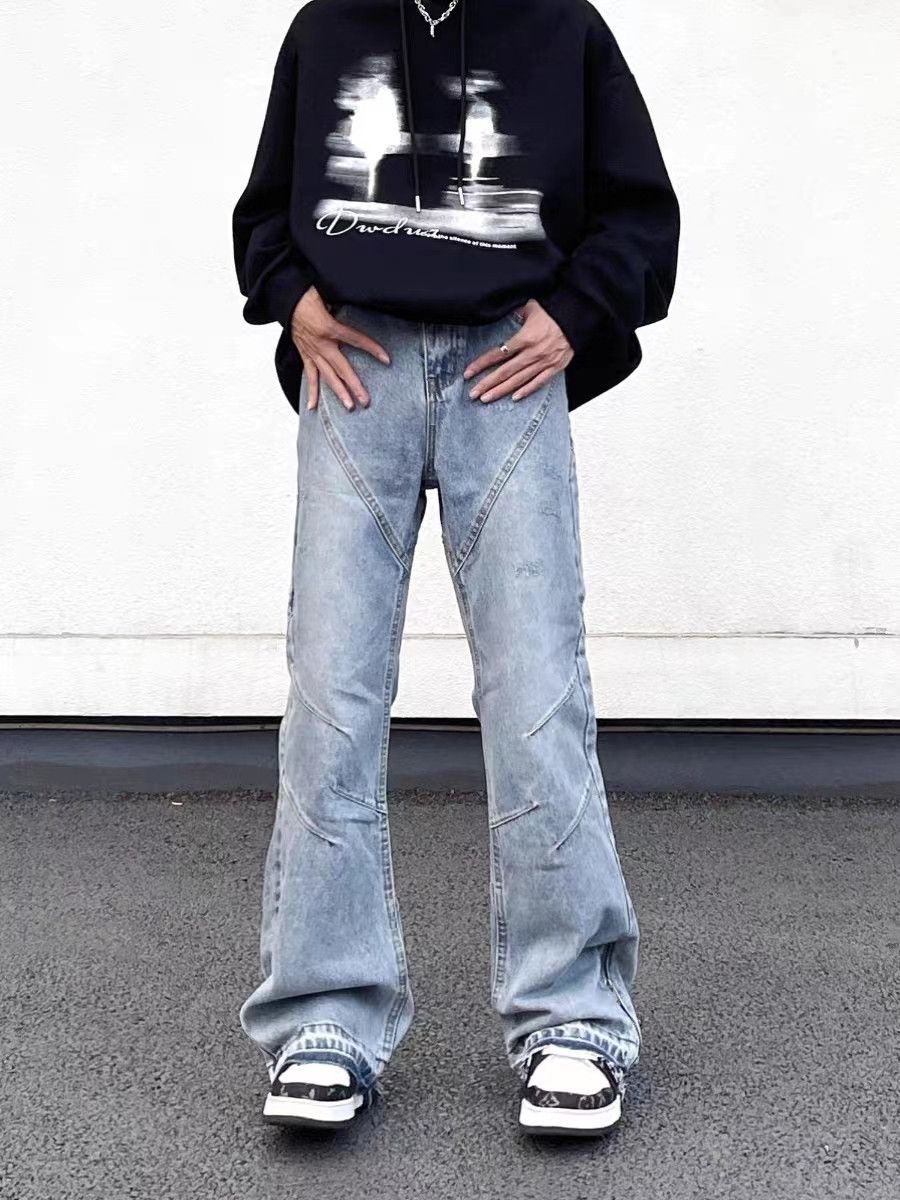 Japanese Brand × Jean Washed Blue Hip Hop Street Jeans Size US 31 - 1 Thumbnail