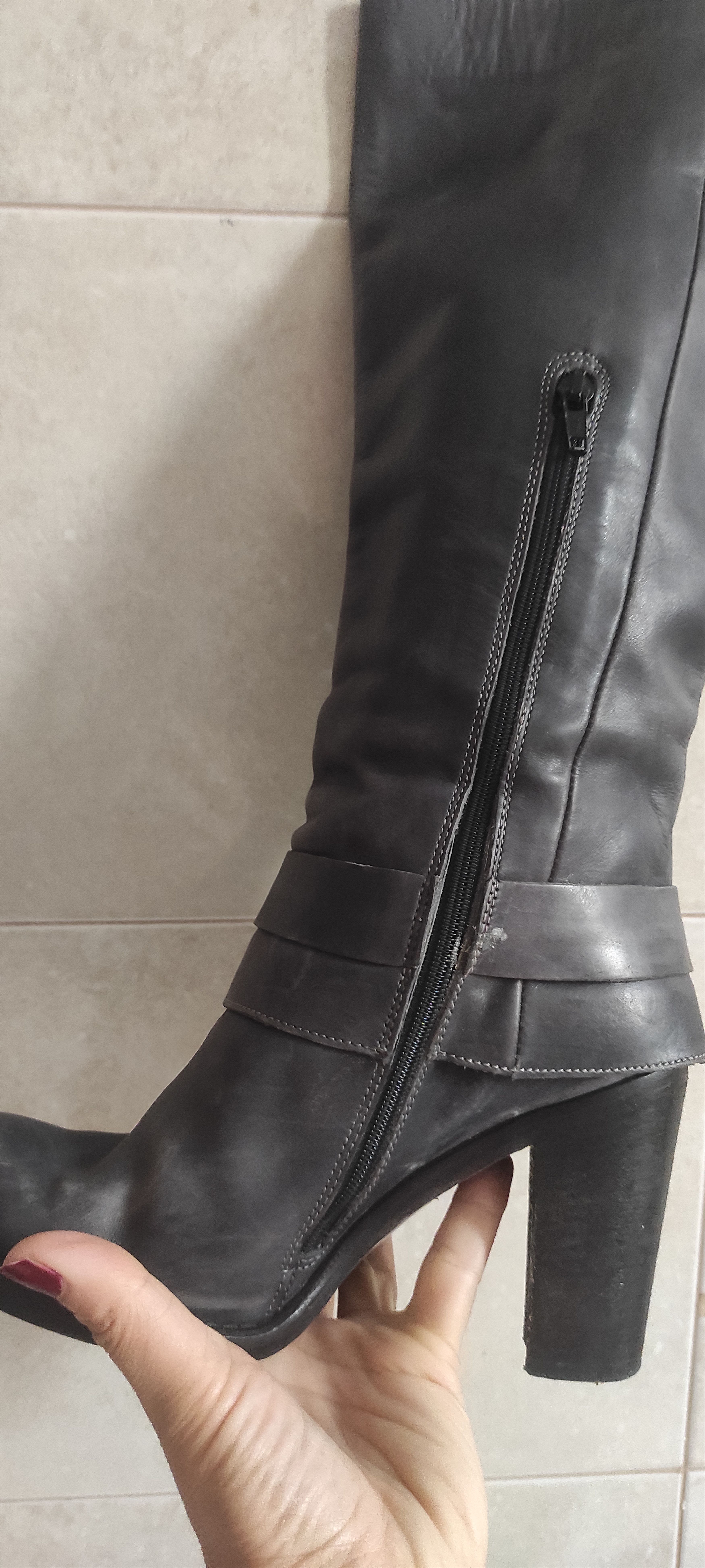 G-Star G Star Raw Footwear Leather Knee High Boot Made Italy Size US 6 / IT 36 - 13 Thumbnail