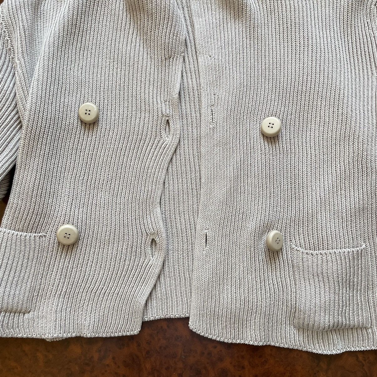 Prada Prada beige sweater 90s old cardigan aztec Navajo turtleneck Size S / US 4 / IT 40 - 7 Thumbnail