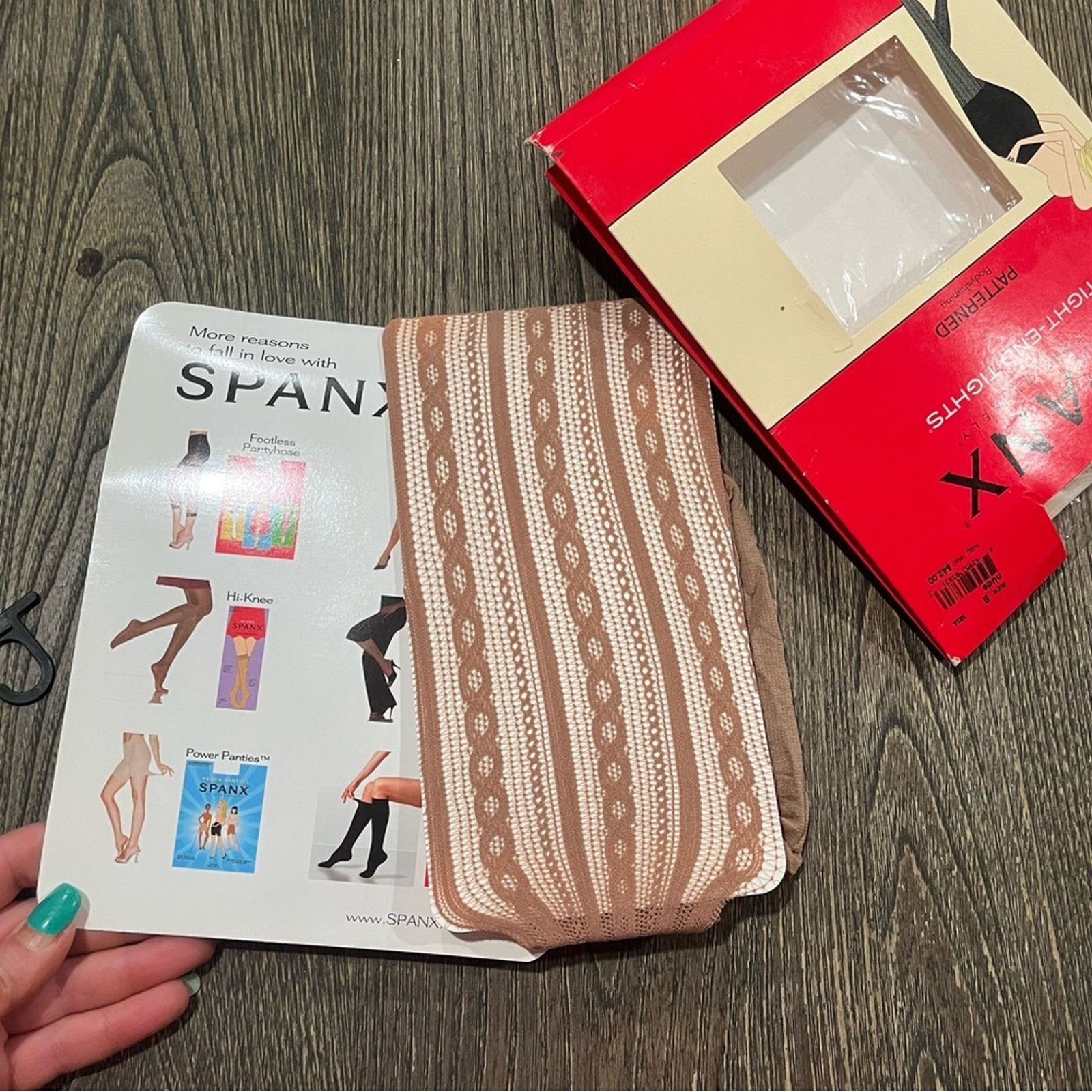 Spanx NWT Spanx Patterned Tight-End-Tights Bodyshaping Nude Size B Size ONE SIZE - 3 Thumbnail