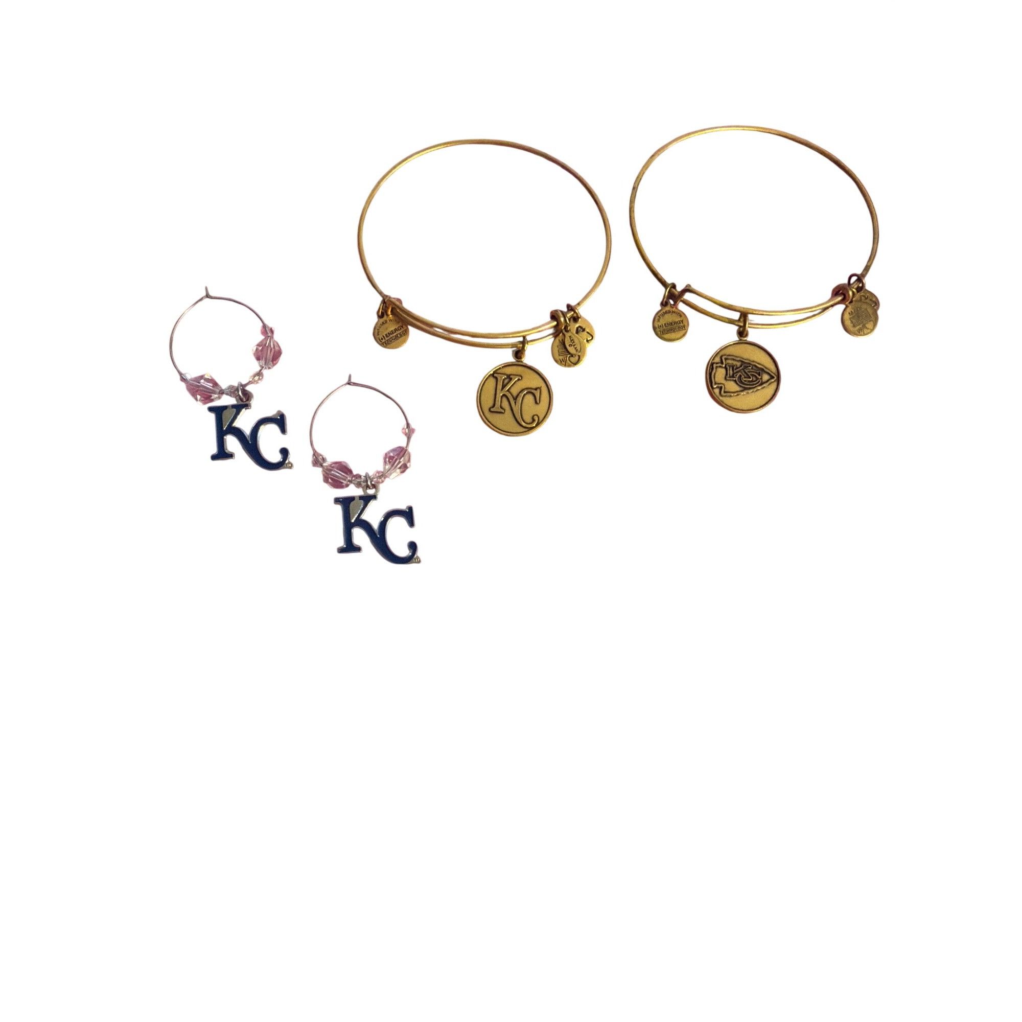 Other Kansas City Chiefs & Royals Logo Jewelry Set Adjustable Bra Size ONE SIZE - 1 Thumbnail