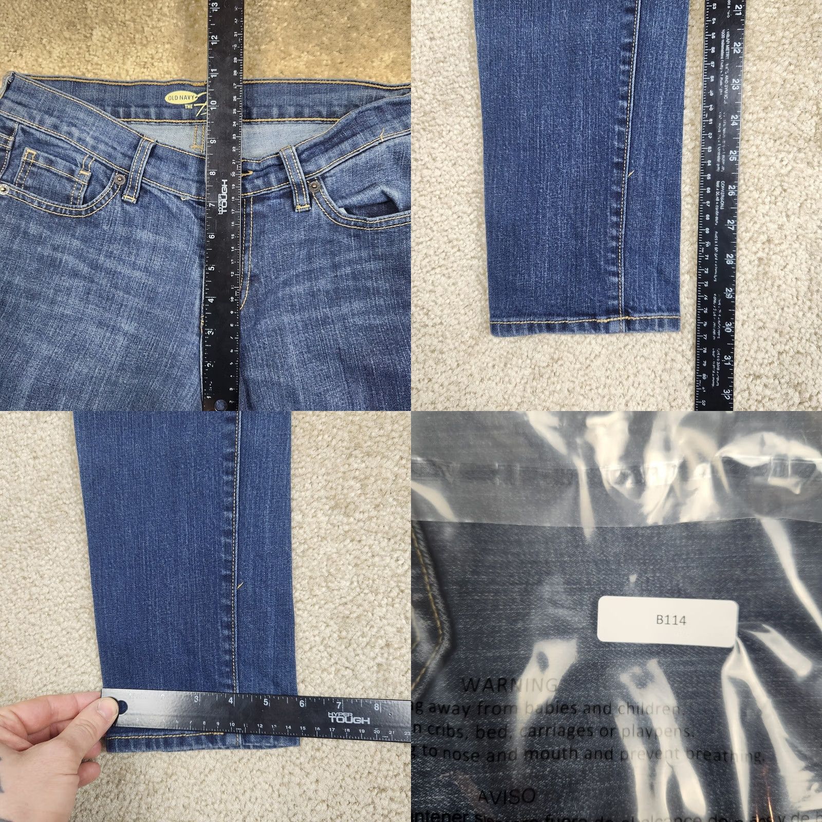 Old Navy Old Navy The Flirt Skinny Stretch Jeans Regular Size 4 Blue Womens B114 Size 27" / US 4 / IT 40 - 8 Thumbnail