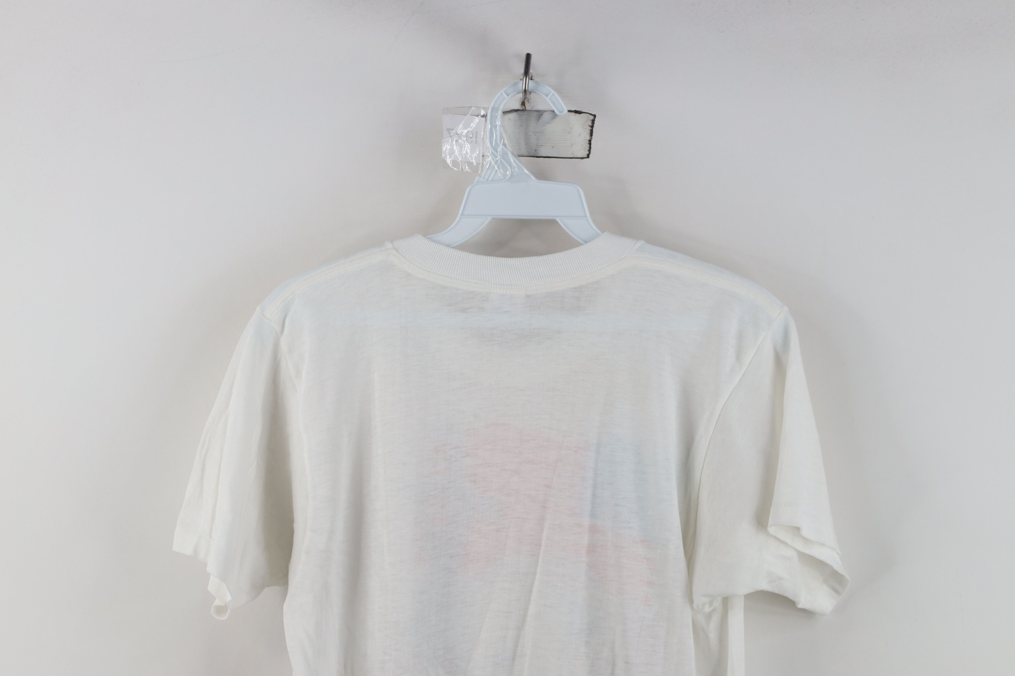Vintage Vintage 80s Paul II Catholic Christian T-Shirt White USA Size M / US 6-8 / IT 42-44 - 12 Thumbnail