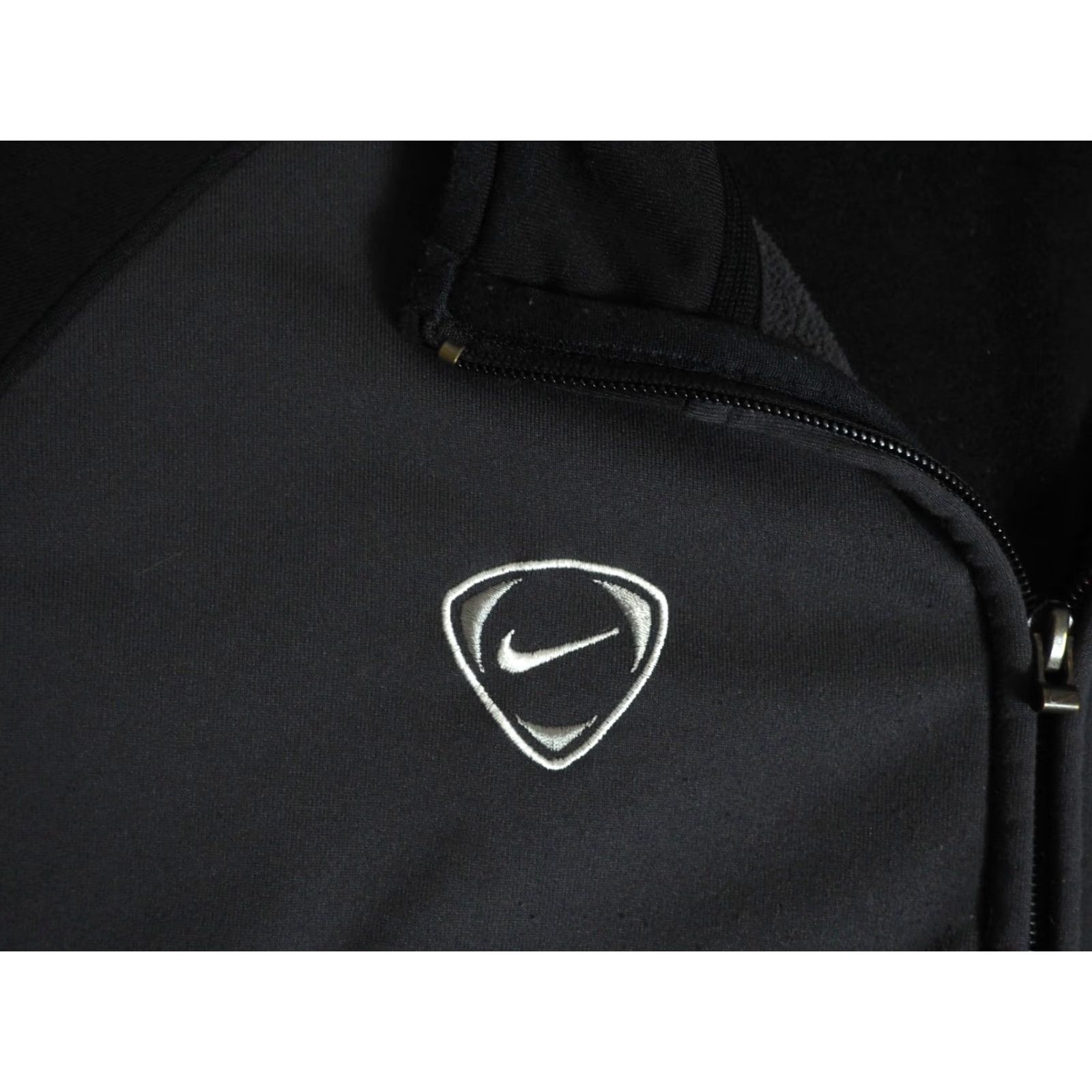 Nike VINTAGE Nike Black Gray Full Zip Logo Swoosh Check Softshell Jacket Mens M Size US M / EU 48-50 / 2 - 5 Thumbnail