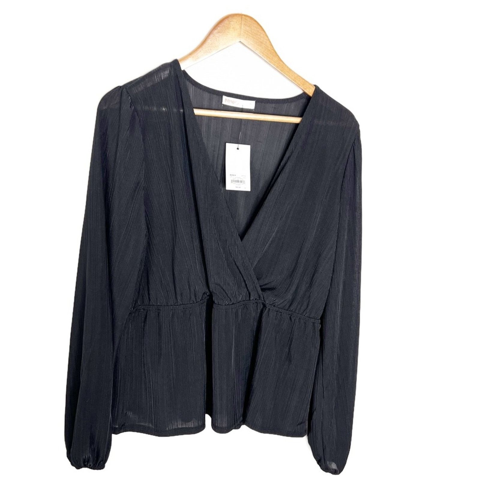 Kohl's New with tag Intempo Women’s Satin Wrap Style Blouse Size XL / US 12-14 / IT 48-50 - 7 Thumbnail