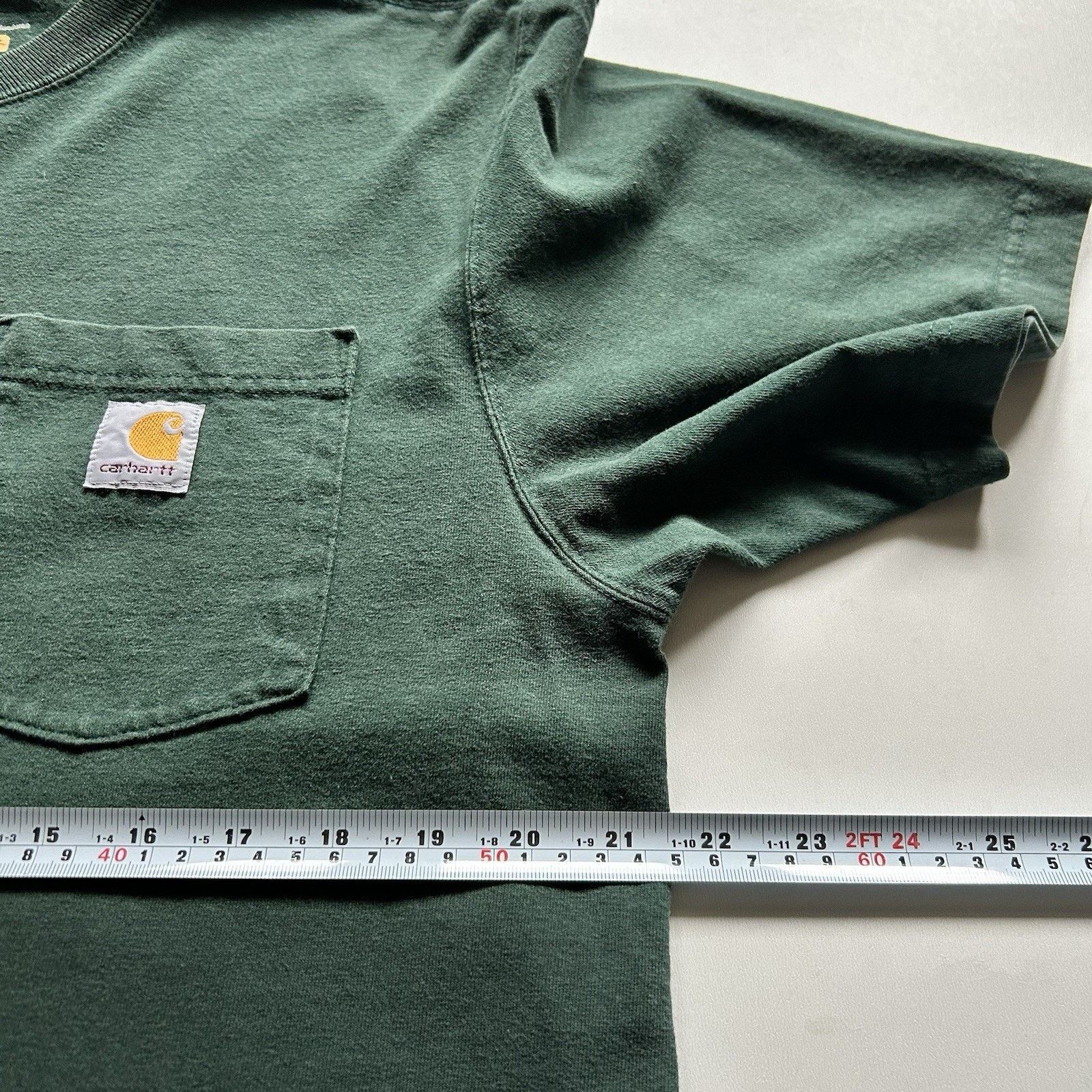 Carhartt Vintage Y2K Carhartt Pocket T Shirt Medium Faded Green Rare Size US M / EU 48-50 / 2 - 4 Thumbnail