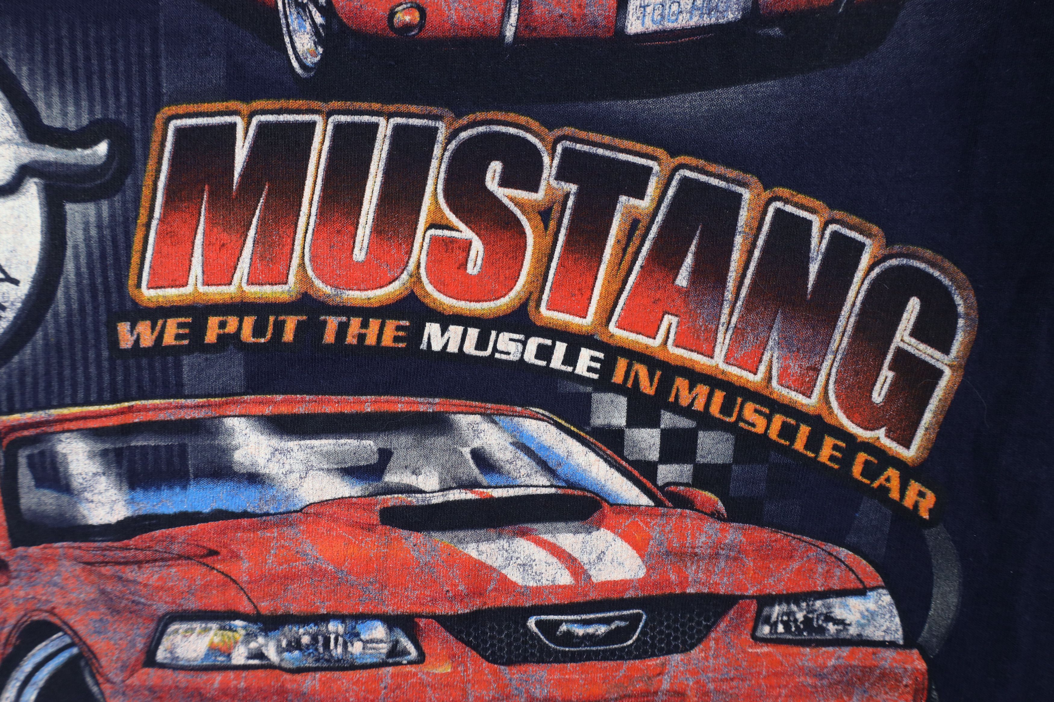 Vintage Vintage Y2K Ford Motor Company Anniversary Mustang T-Shirt Size US XXL / EU 58 / 5 - 6 Thumbnail