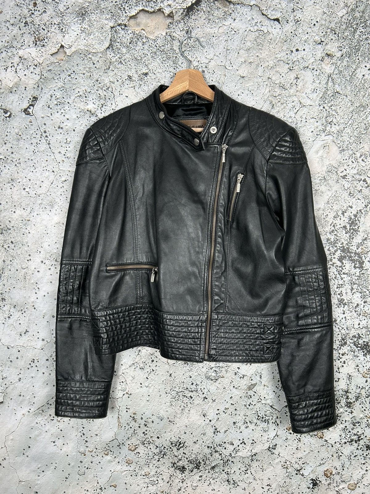 Genuine Leather Vintage Black Biker Genuine Leather Jacket Ramones Grunge Size XL / US 12-14 / IT 48-50 - 1 Thumbnail