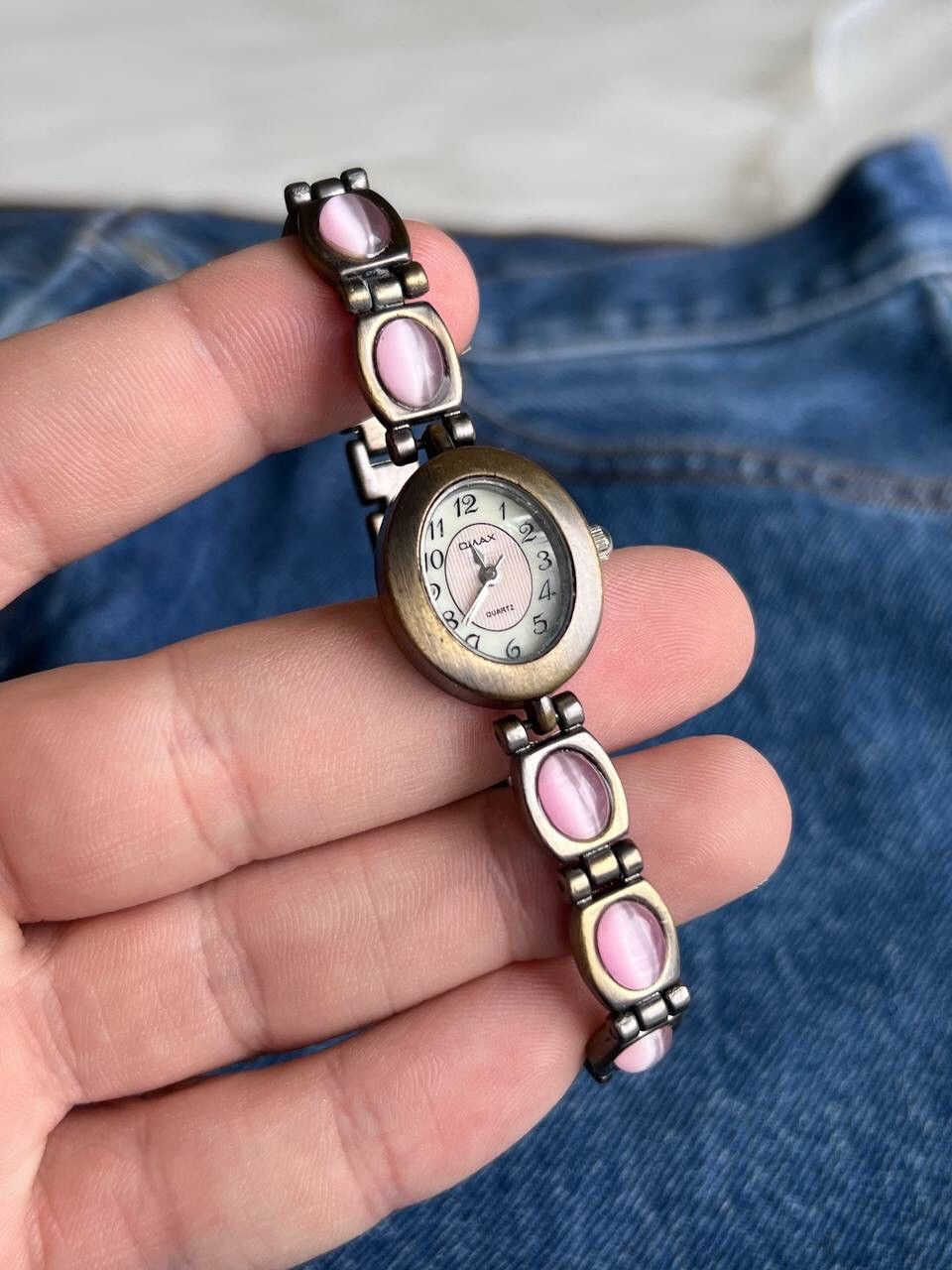 Japanese Brand × Vintage Vintage Japanese style futuristic Pink Retro Bracelet Watch Size ONE SIZE - 2 Thumbnail