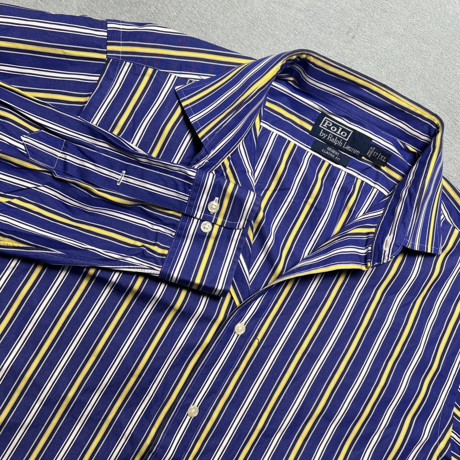 Polo Ralph Lauren Polo Ralph Lauren Brushpopper Button Up Shirt Men XL Striped Size US XL / EU 56 / 4 - 10 Thumbnail