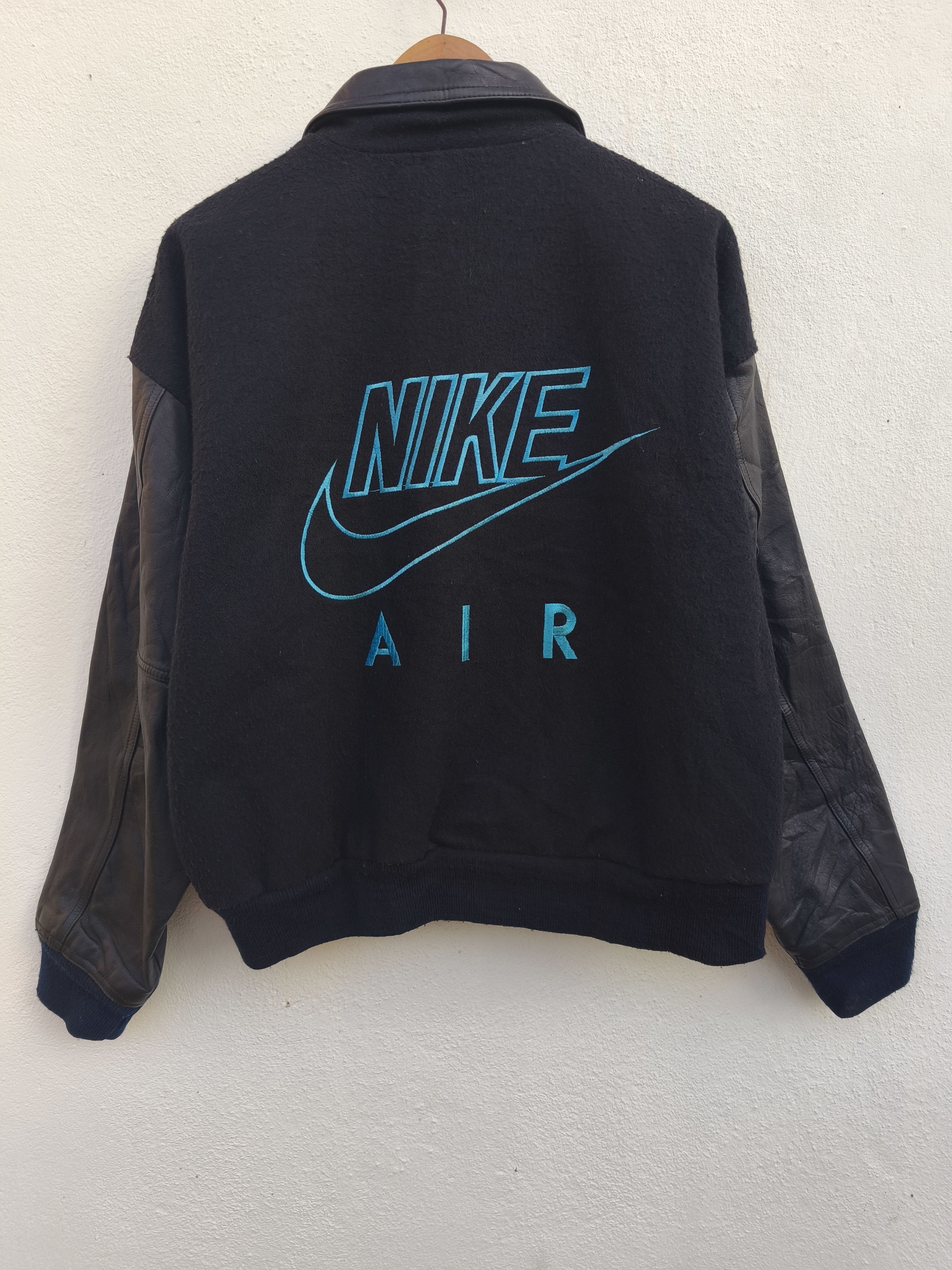 Nike Vintage Nike Jacket Varsity Leather Wool Nike Air Letterman Size US M / EU 48-50 / 2 - 3 Thumbnail