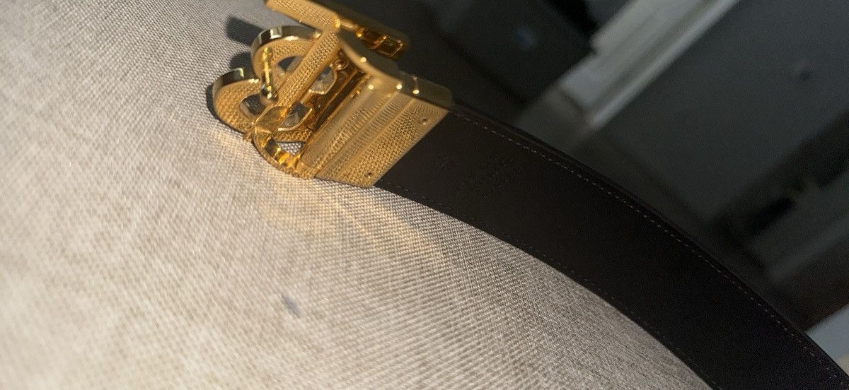 Burberry Burberry Check Reversible TB Belt Size 46 - 2 Thumbnail