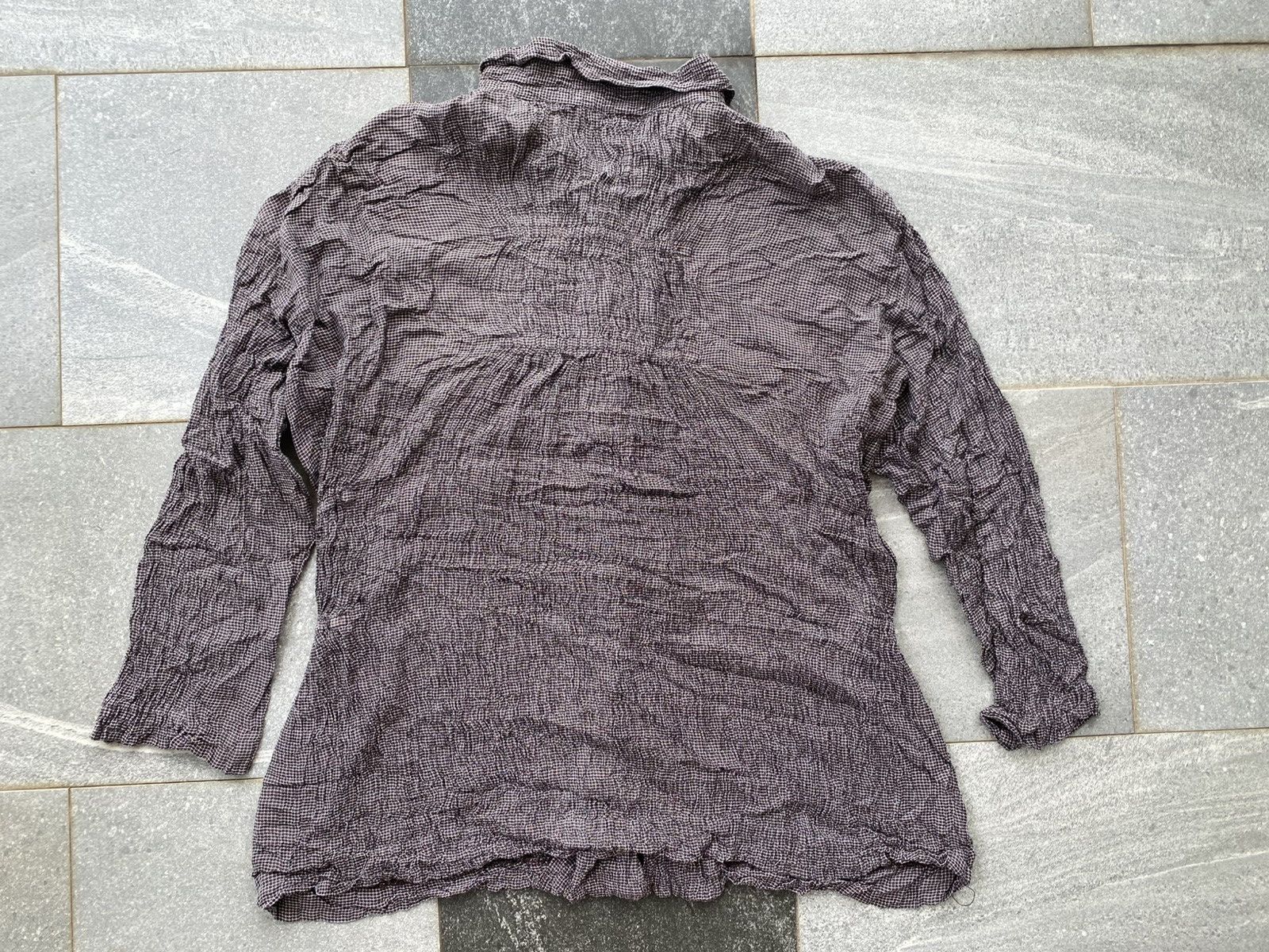 Issey Miyake Issey Miyake Permante Vintage 80's Silk Flannel Shirt Size M / US 6-8 / IT 42-44 - 8 Thumbnail