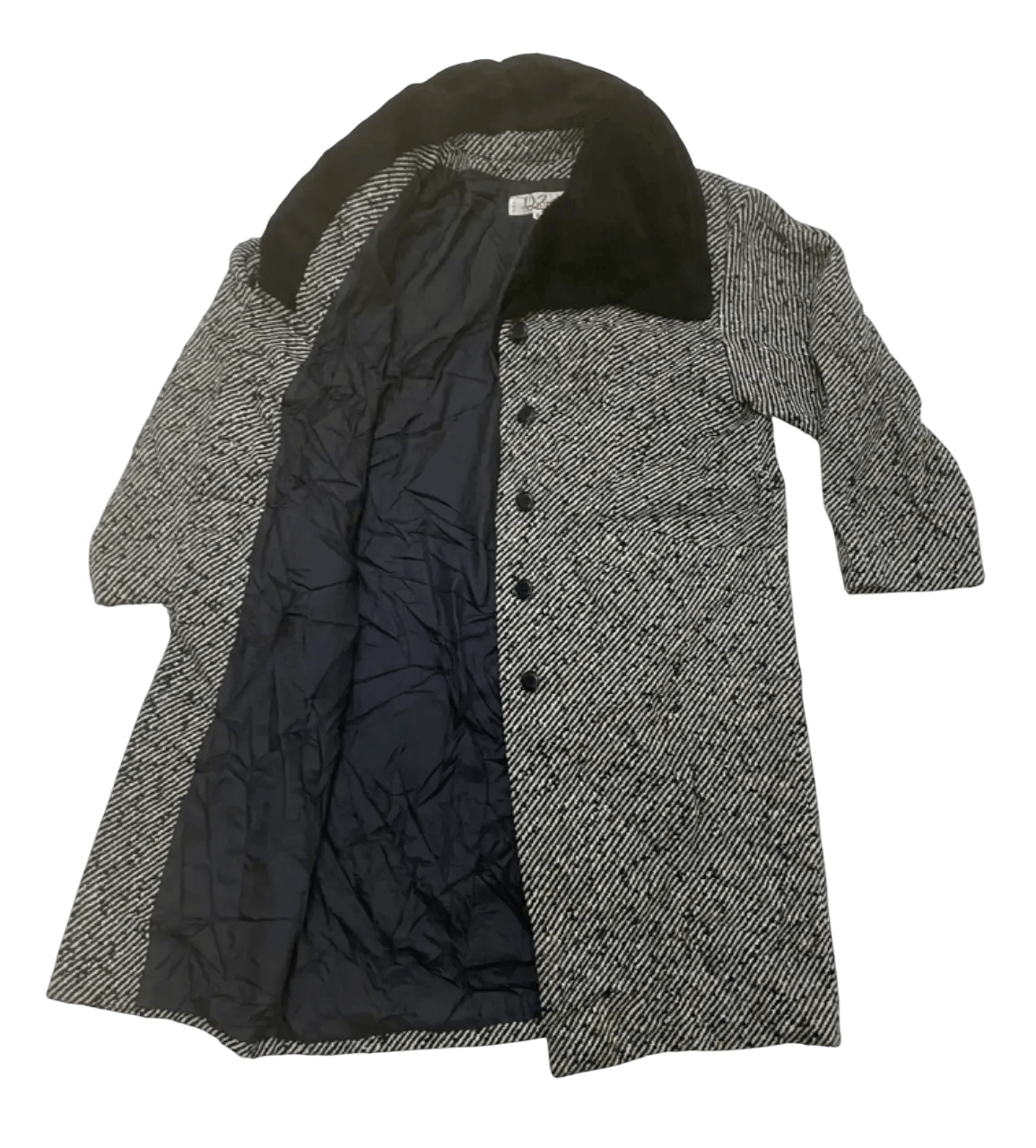 Dior AW07 DIOR WOOL HERRINGBONE TWEED COAT FUR COLLAR Size M / US 6-8 / IT 42-44 - 4 Thumbnail