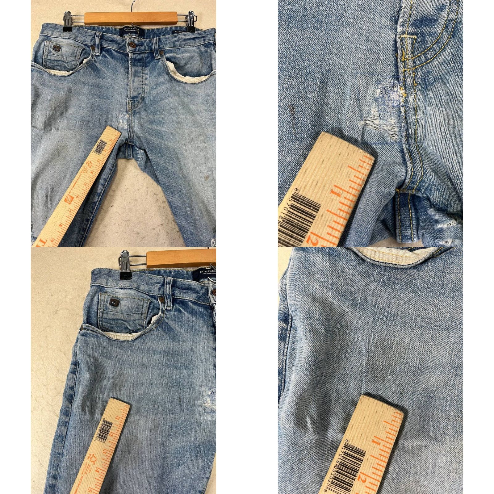 Scotch & Soda Scotch & Soda Jeans Men Distressed 32x32 Blue Regular Straight Pockets Vintage? No See Pics Size US 32 / EU 48 - 8 Thumbnail