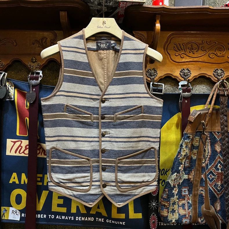 RRL Ralph Lauren RRL Ralph Lauren Vest Southwest Wool Vest Size US XS / EU 42 / 0 - 1 Thumbnail