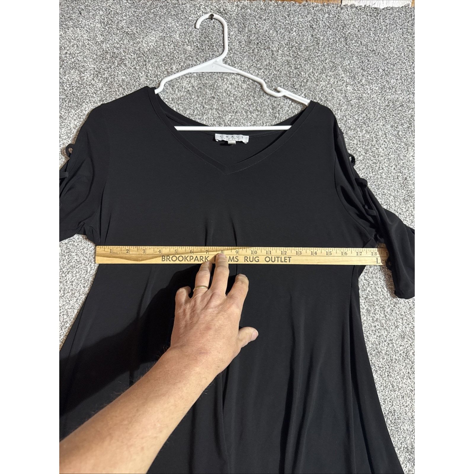 Other Chaus Tunic Top Womens L Flowy Boho Witchy Asymmetrical Dark Size L / US 10 / IT 46 - 4 Thumbnail