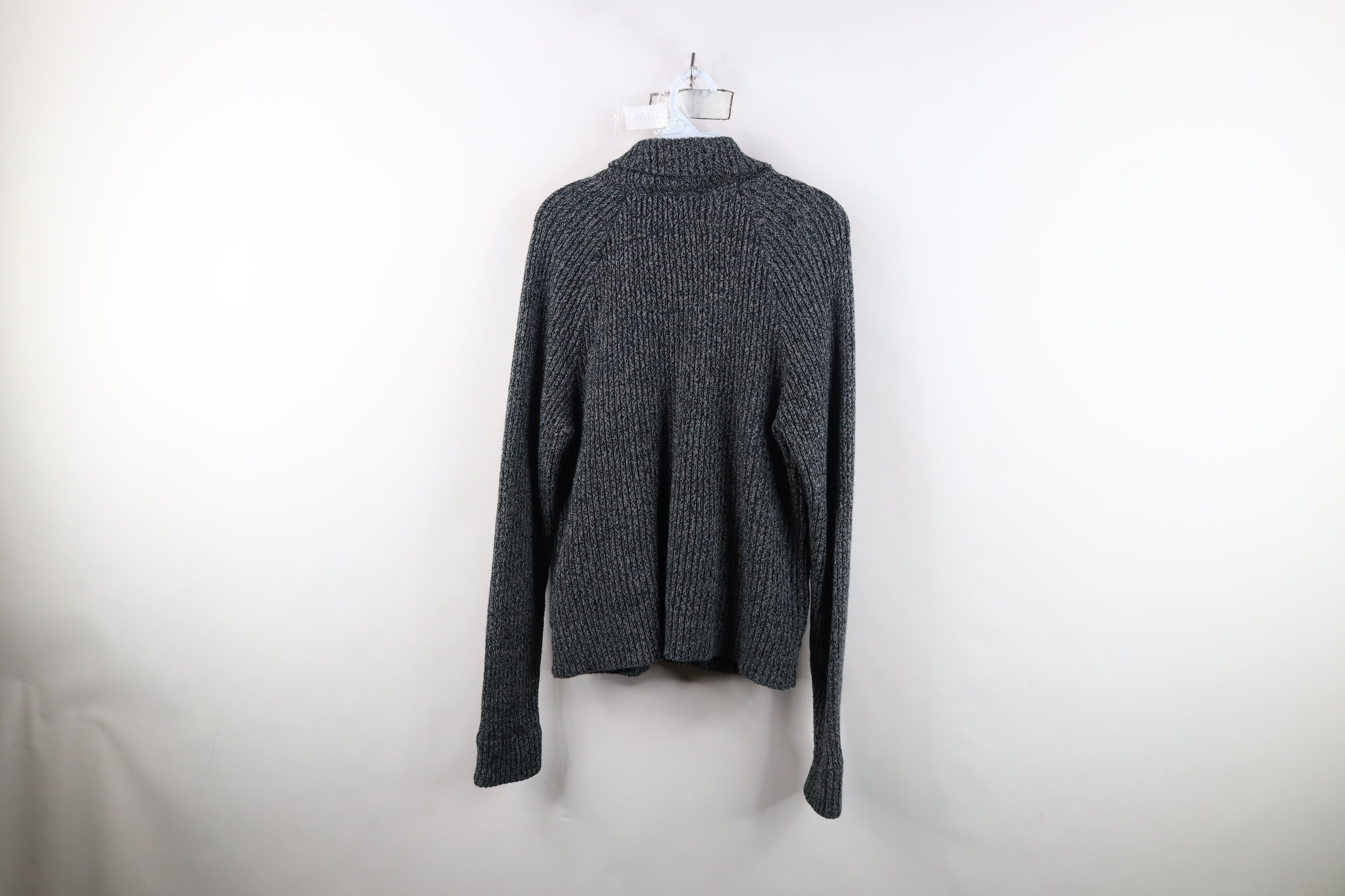 Vintage Vintage 70s Streetwear Leather Knit Sweater Jacket Swacket Size US L / EU 52-54 / 3 - 13 Thumbnail
