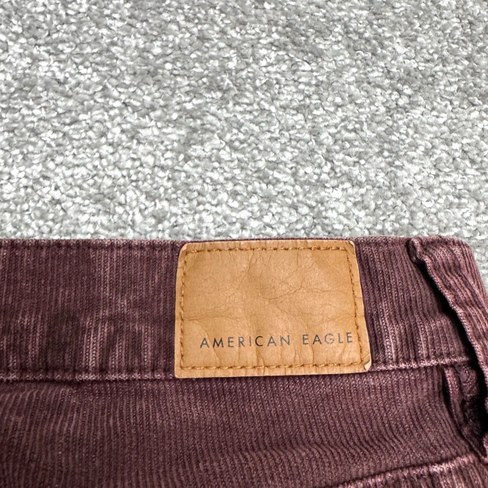 American Eagle Outfitters American Eagle Outfitters 90s Straight Corduroy Pants Womens 4 Plum Red Stretch Size 27" / US 4 / IT 40 - 4 Thumbnail