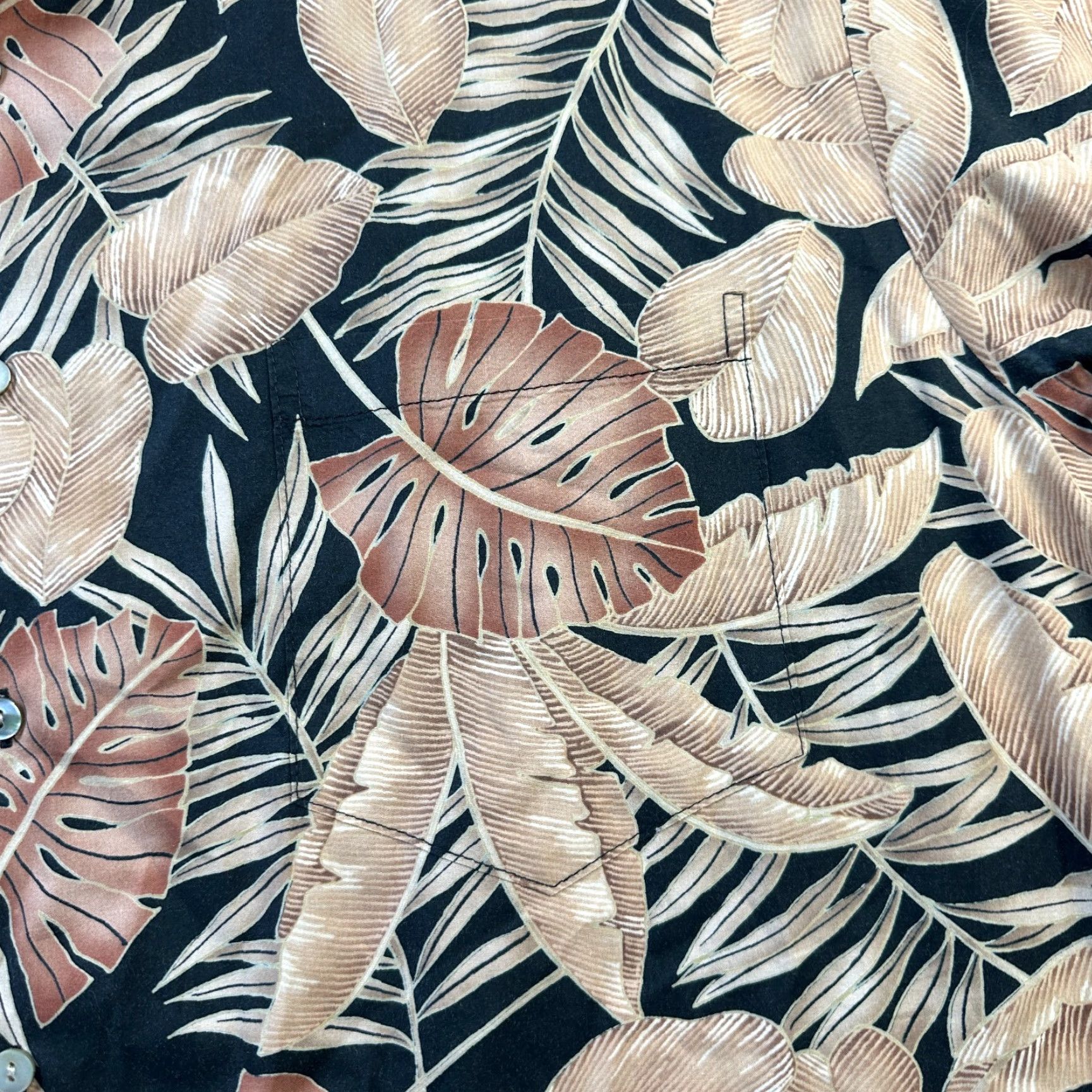 Tori Richard Tori Richard Shirt XL Mens Brown Palm Hawaiian Button Up Size US XL / EU 56 / 4 - 4 Thumbnail