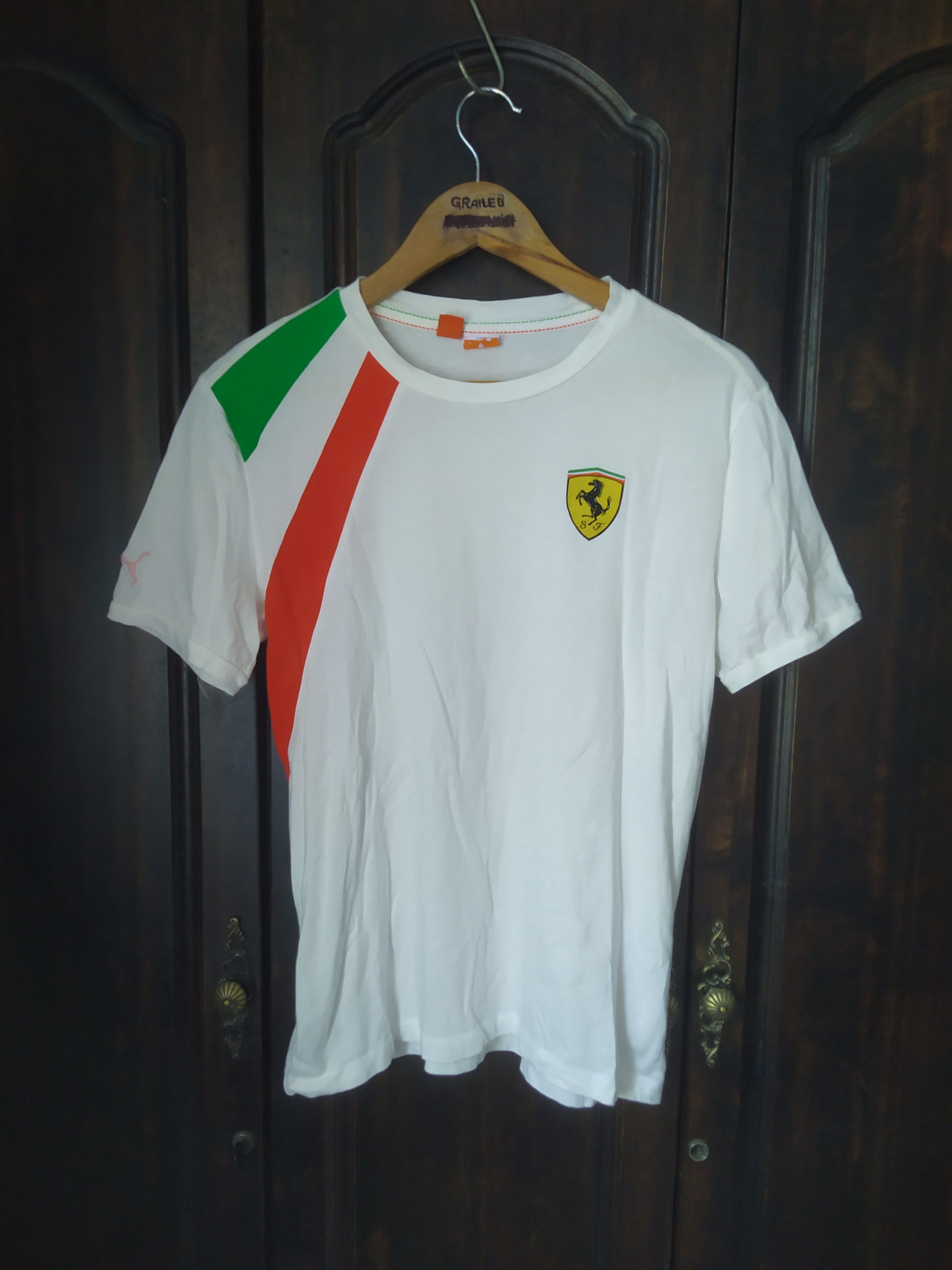 Ferrari × Puma Scuderia Ferrari Team T-Shirt Italian Stripe White Size US S / EU 44-46 / 1 - 1 Thumbnail