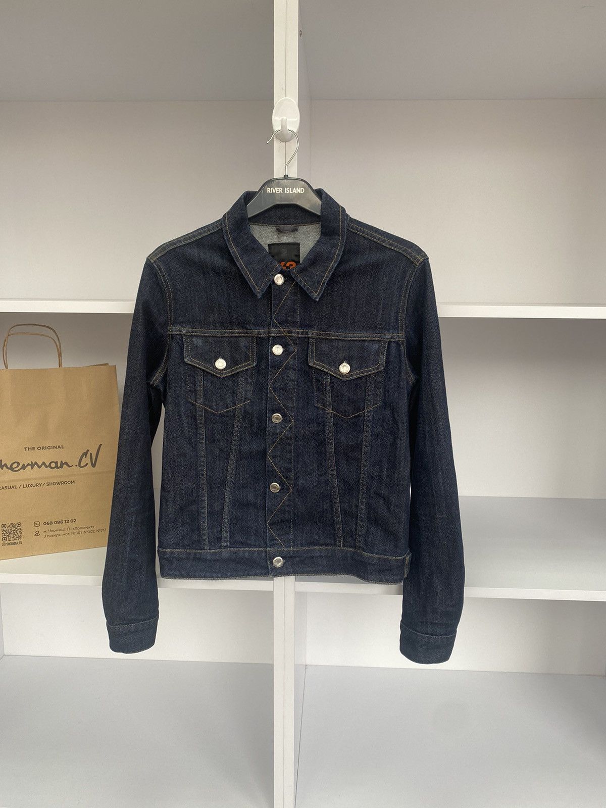 Vintage × Y-3 × Yohji Yamamoto Vintage Y-3 Women’s Denim Jeans Jacket Size L / US 10 / IT 46 - 1 Thumbnail