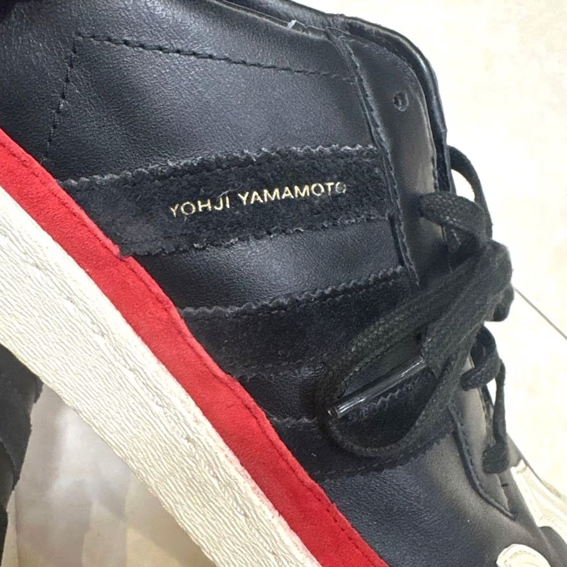 Y-3 Y-3 Sneakers Men 9.5US Black/White/Red/Blue Sneaker JPN Collaboration Yohji Yama Size US 10 / EU 43 - 7 Thumbnail
