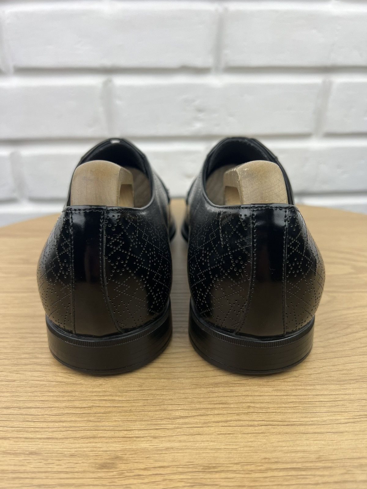 Prada PRADA MILANO Derby Leather Shoes Pattern Black Men’s Size US 8.5 / EU 41-42 - 8 Thumbnail