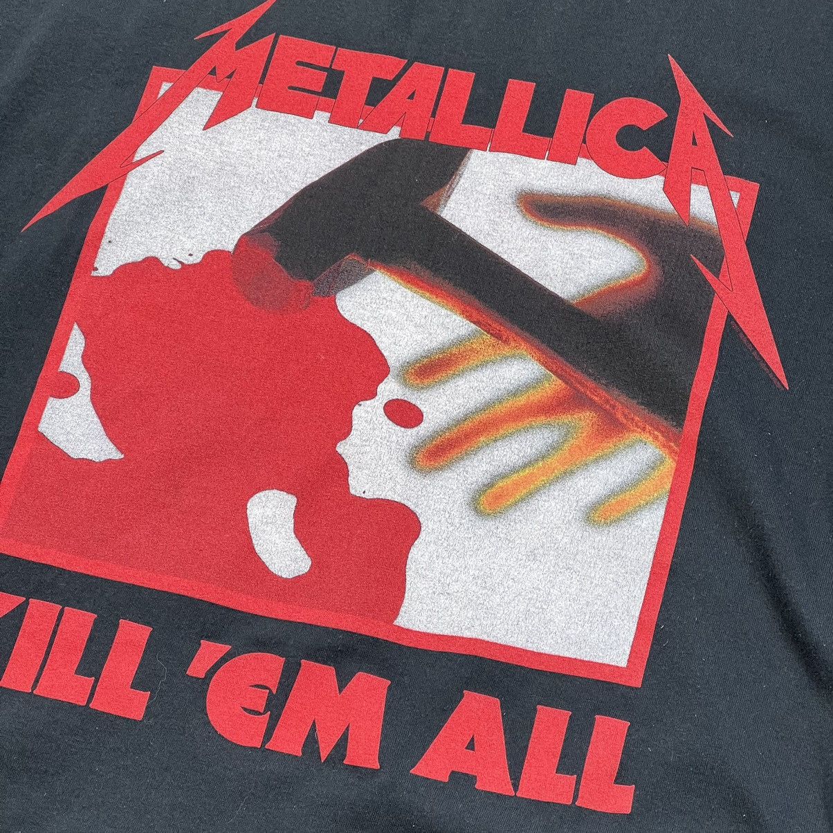 Vintage Vintage Metallica Kill 'em All Reprint Tee Shirt Size US XXL / EU 58 / 5 - 2 Preview
