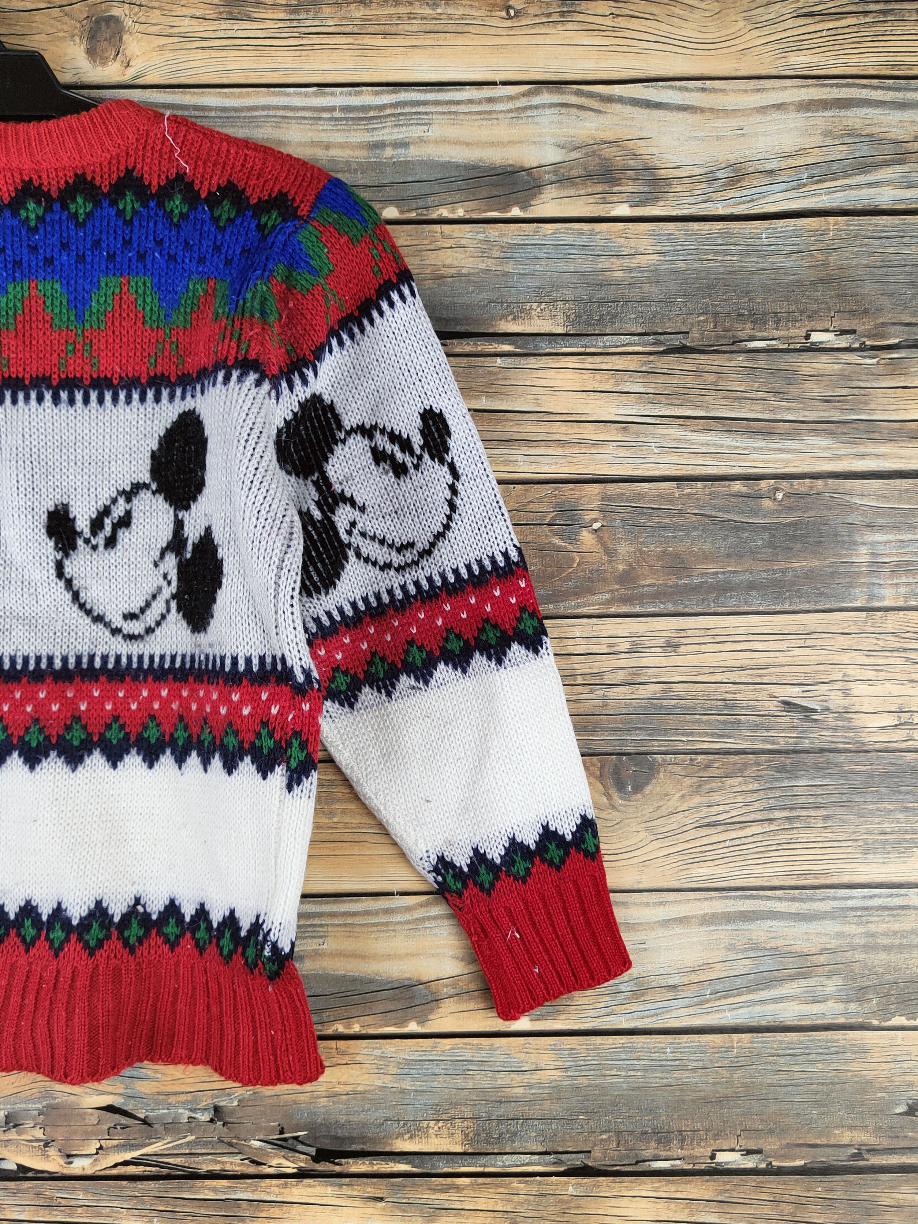 Japanese Brand DL Mickey mouse vintage stripe Knitwear Sweatshirts #46-555 Size US XS / EU 42 / 0 - 9 Thumbnail