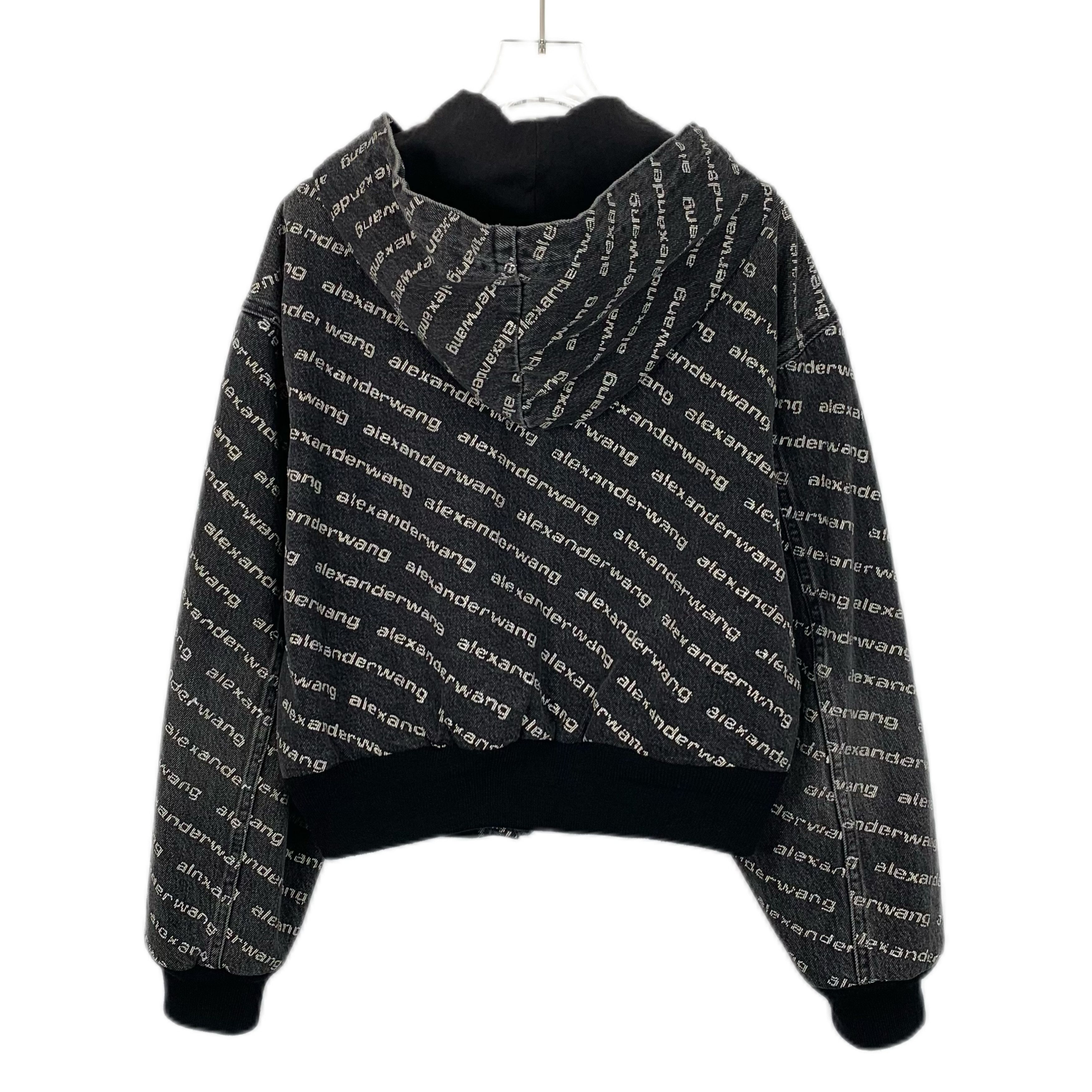 Alexander Wang Alexander Wang Black & Gray Logo Jacket (Size S) Size S / US 4 / IT 40 - 7 Thumbnail