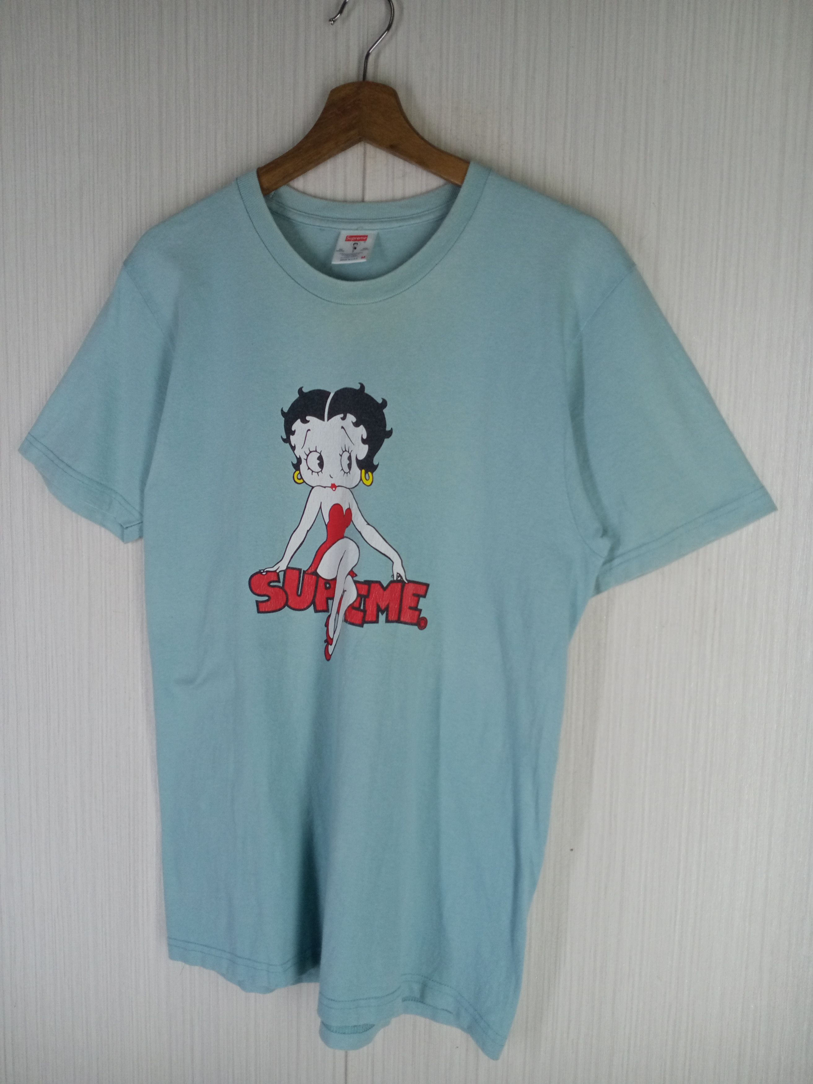 supreme×Betty BoopのTシャツ Supreme Betty Boop Tee Heather Grey Mens XL New York