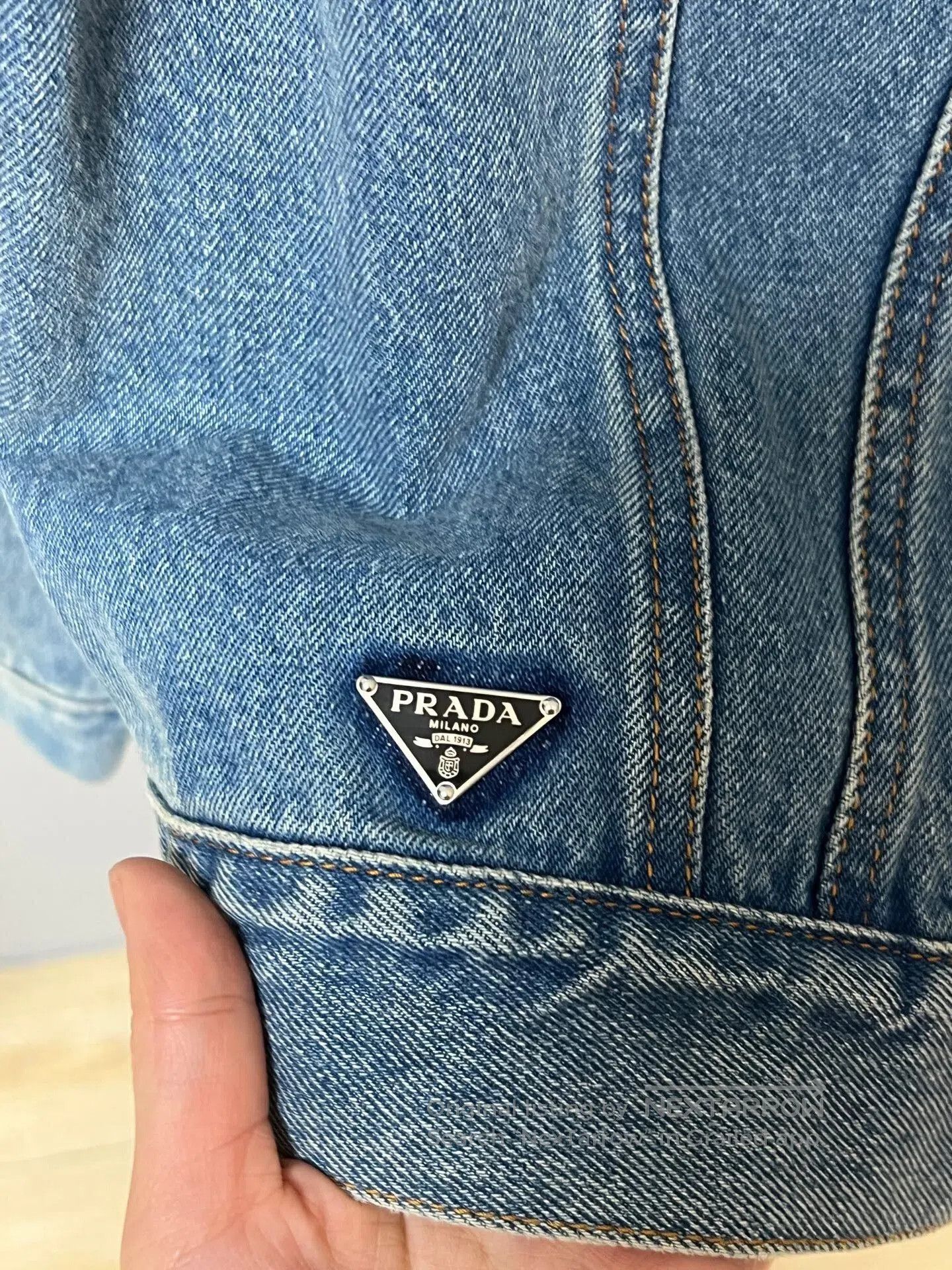 Prada prada denim jacket with triangle logo. Size US XL / EU 56 / 4 - 3 Thumbnail
