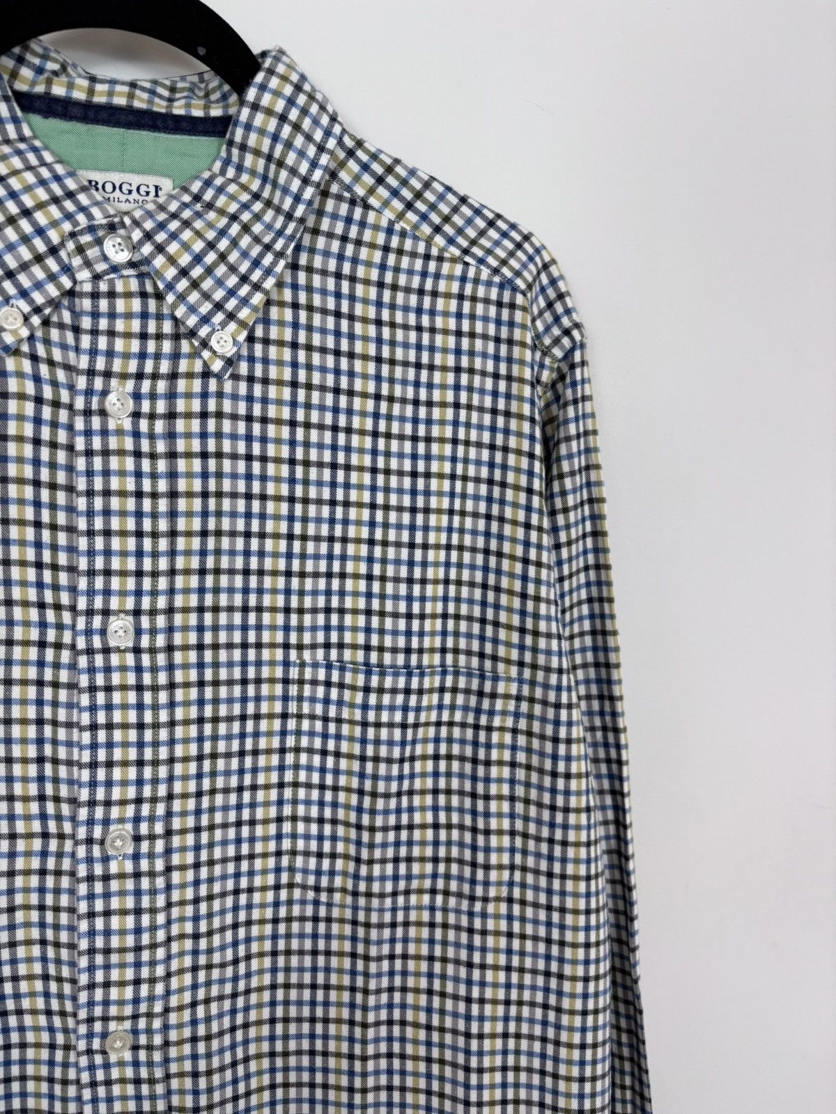 Boggi Boggi Milano BM39 Men’s Tattersall Check Button Up Shirt Size US L / EU 52-54 / 3 - 5 Thumbnail