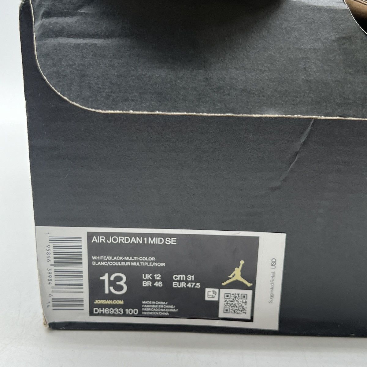 Nike Air Jordan 1 mid Diamond Size US 13 / EU 46 - 6 Thumbnail