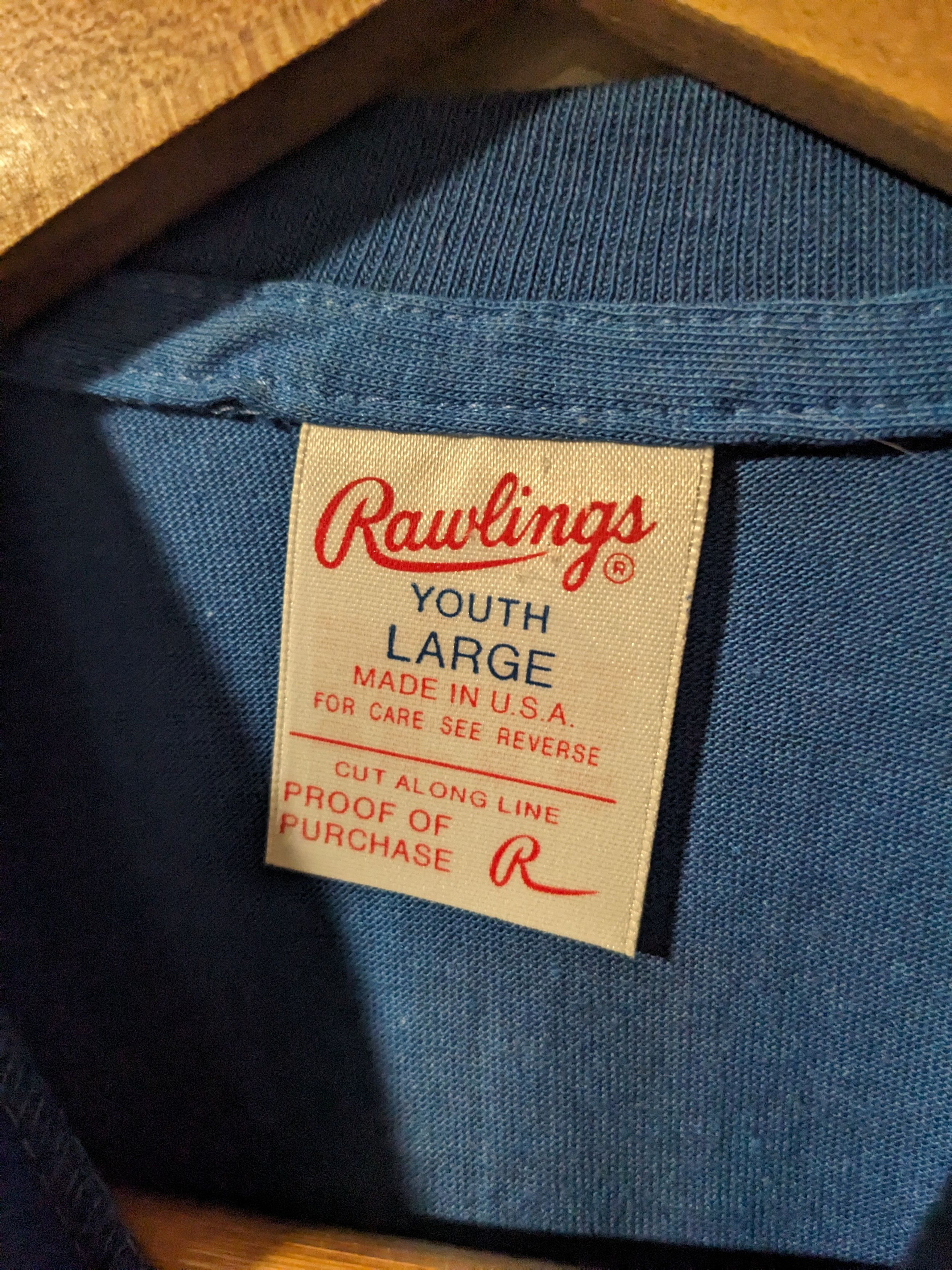 MLB × Vintage Vintage 80s New York Mets Rawlings Blue YOUTH Large T-Shirt Size US L / EU 52-54 / 3 - 5 Thumbnail