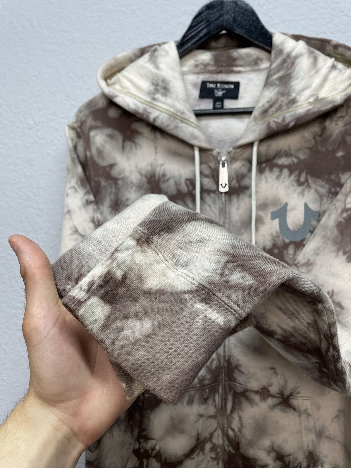Japanese Brand Vintage Y2K True Religion Tye Dye Zip Hoodie Size US M / EU 48-50 / 2 - 12 Thumbnail