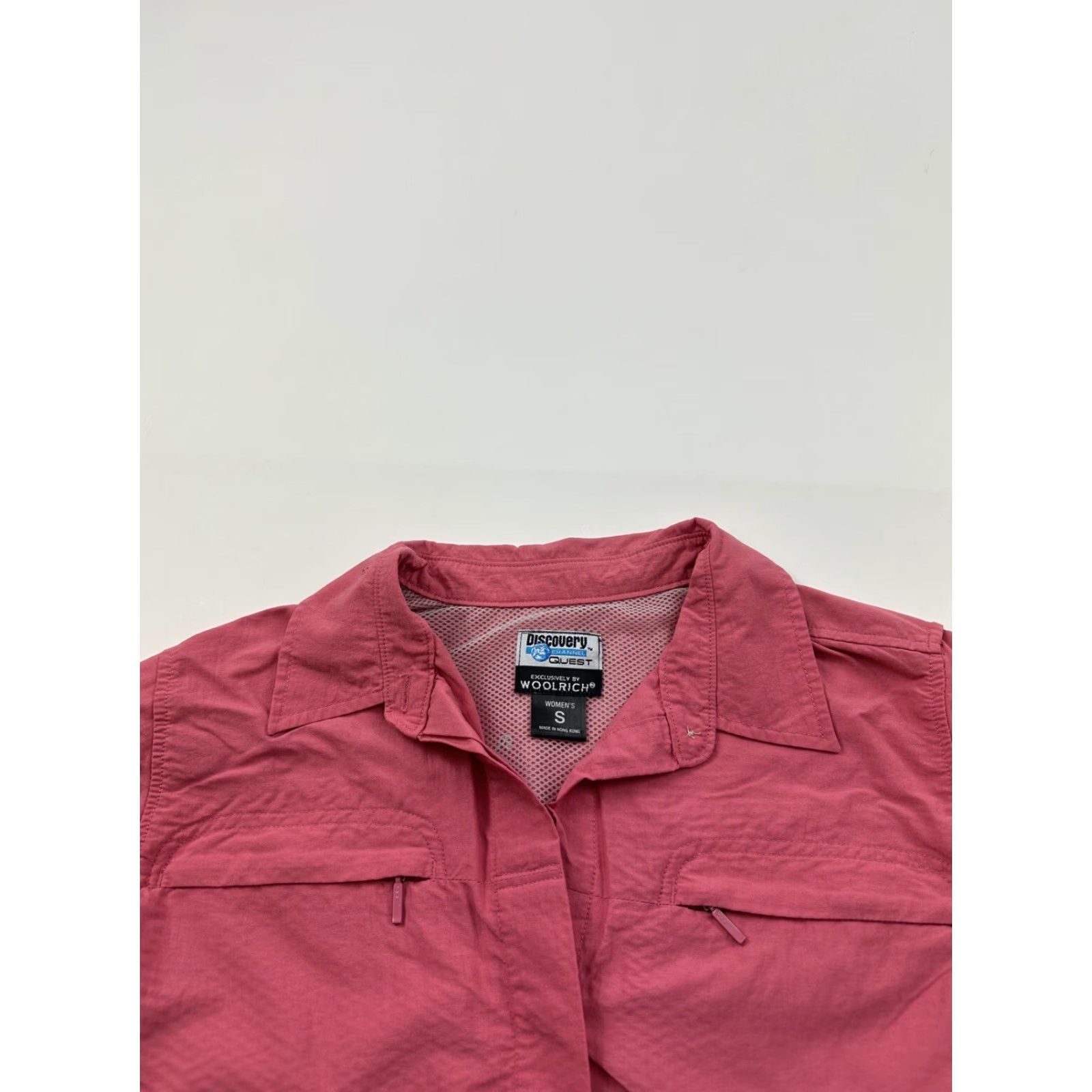 Vintage Woolrich Shirt Womens Small Pink Removable Sleeves Button-Up Short Long Sleeve Discovery Size S / US 4 / IT 40 - 3 Thumbnail