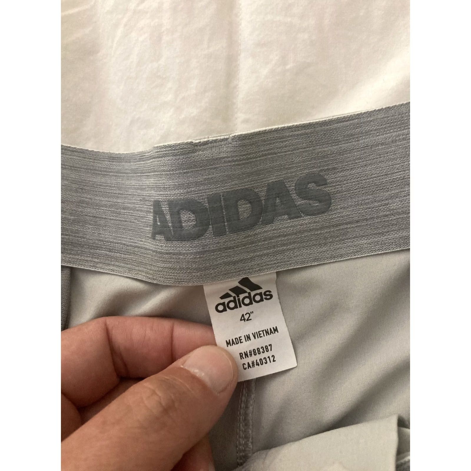 Adidas Adidas Mens Bermuda Golf Shorts 42 Beige Regular Size 42 Performance Mens Size US 42 / EU 58 - 2 Thumbnail