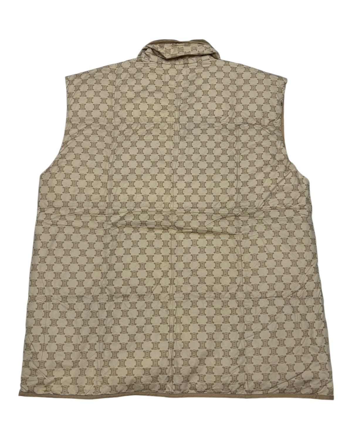 Celine Vintage CELINE Monogram Puffer Down Vest Jacket Size US M / EU 48-50 / 2 - 9 Thumbnail