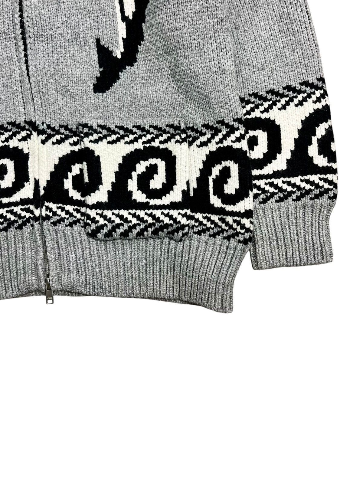 20471120 2000s Suare - Double Orca Chowican Chunky Knitted Jacket Size US L / EU 52-54 / 3 - 5 Thumbnail