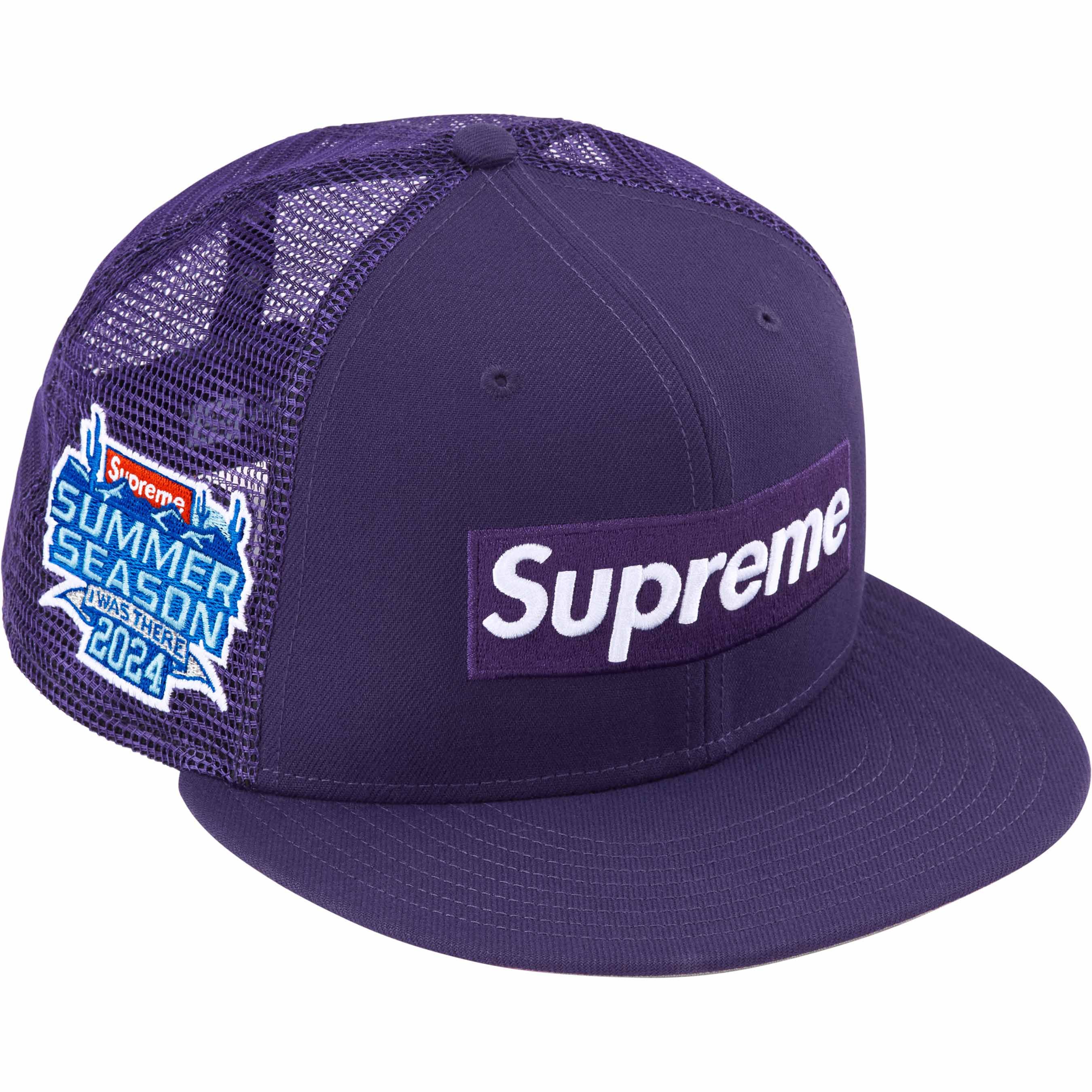 Supreme Supreme Box Logo Mesh Back New Era Cap Purple (Size 8) Size ONE SIZE - 4 Thumbnail
