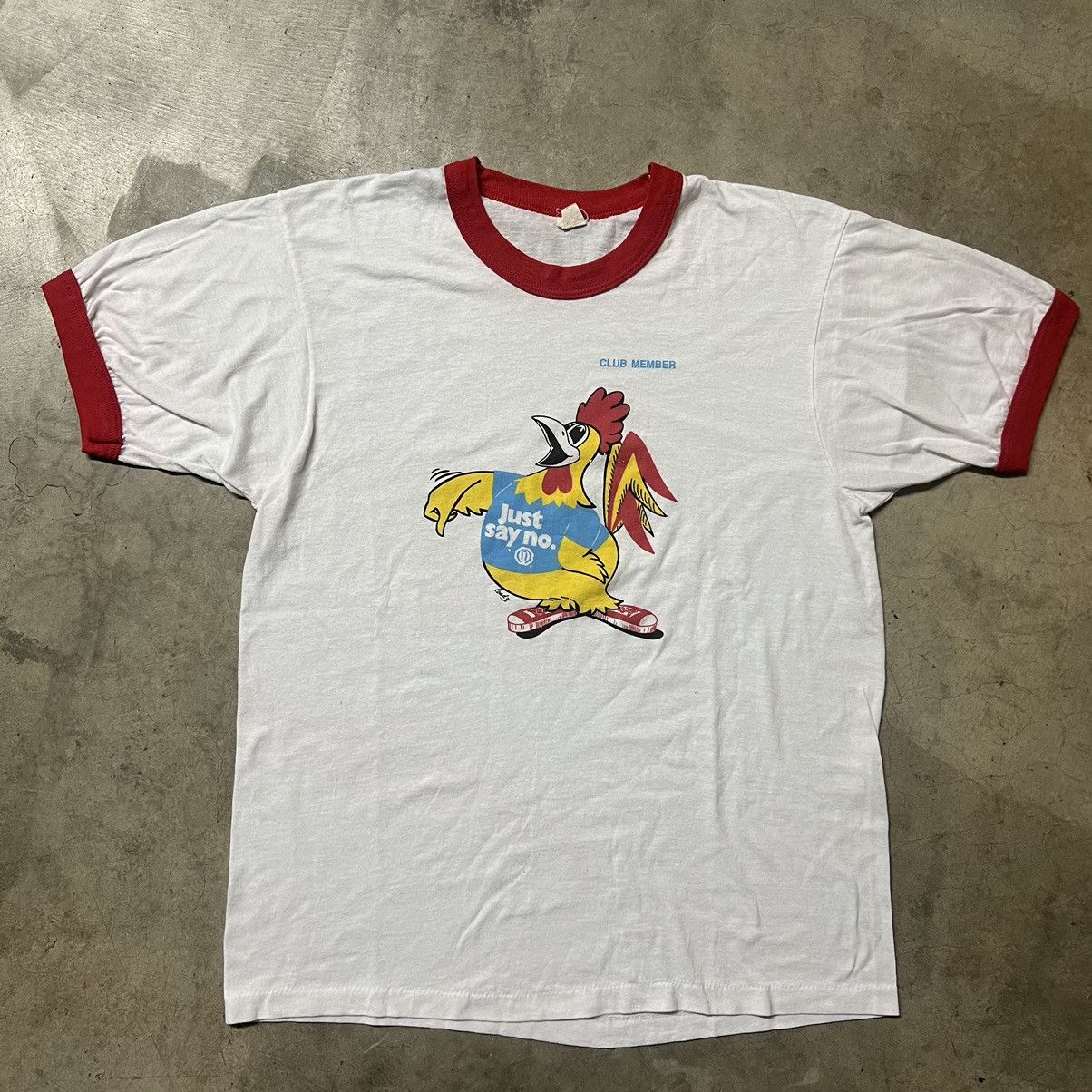 D.A.R.E × Vintage Vintage 80’s D.A.R.E “Just Say No” 🇺🇸 Ringer T-Shirt Size US L / EU 52-54 / 3 - 2 Thumbnail